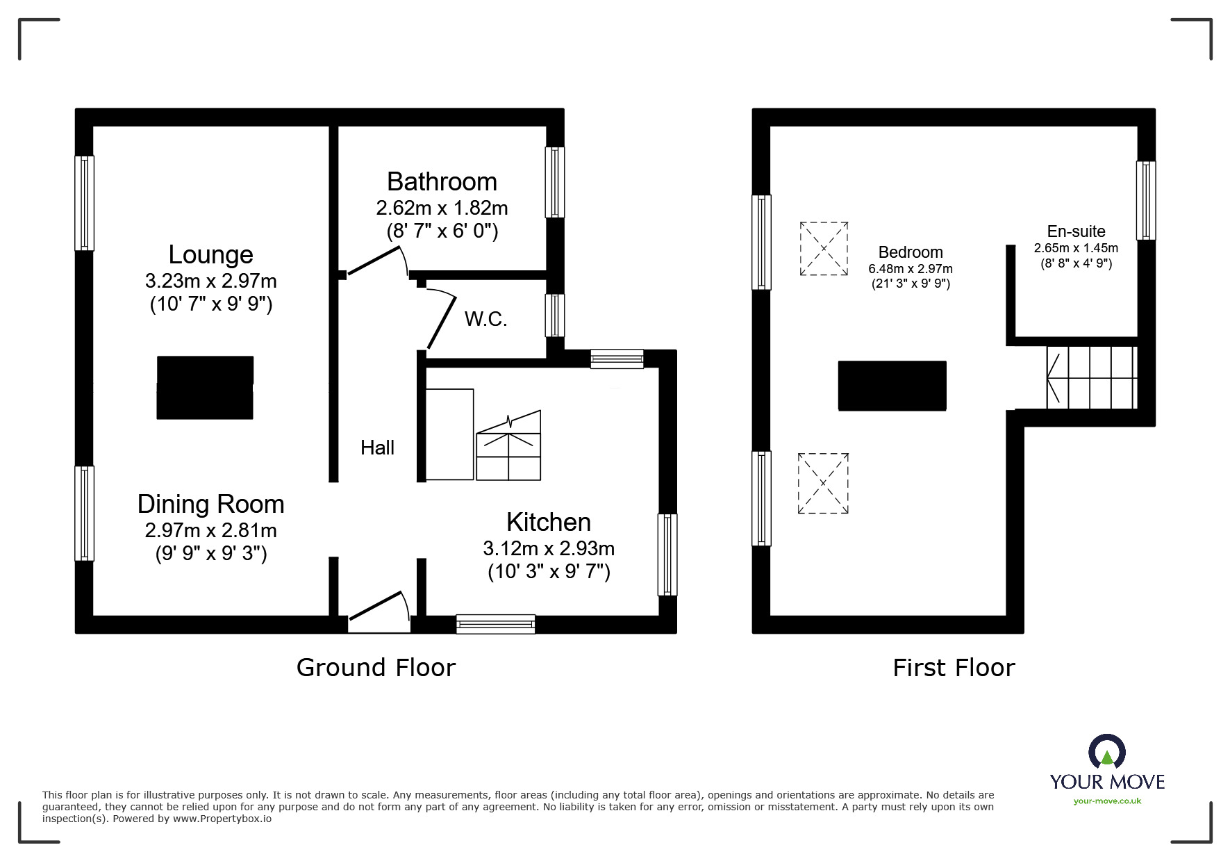 Floorplan of 1 bedroom End Terrace Property to rent, Skinburness, Wigton, Cumbria, CA7