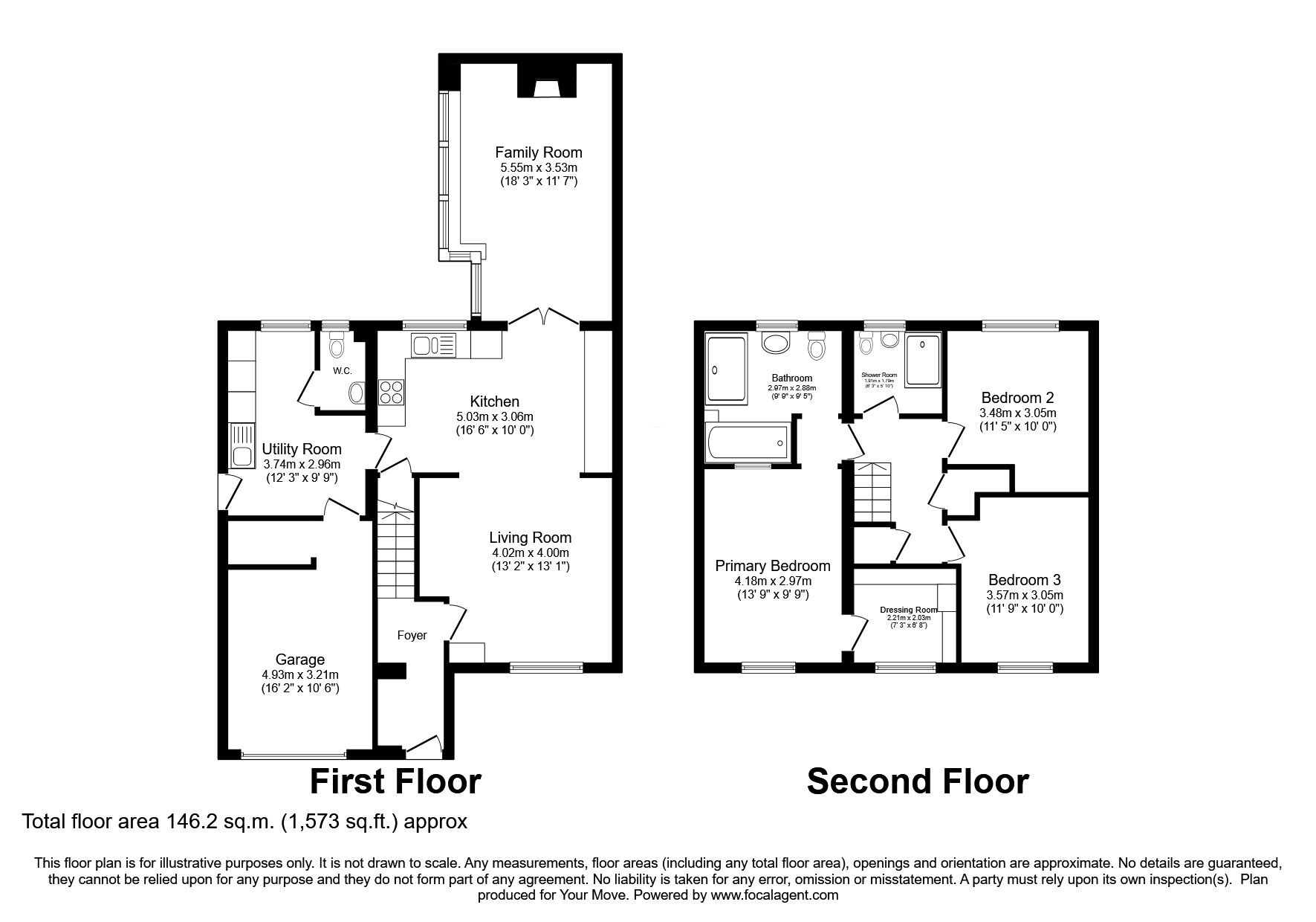 Floorplan of 3 bedroom Semi Detached House for sale, Longthwaite Crescent, Wigton, Cumbria, CA7
