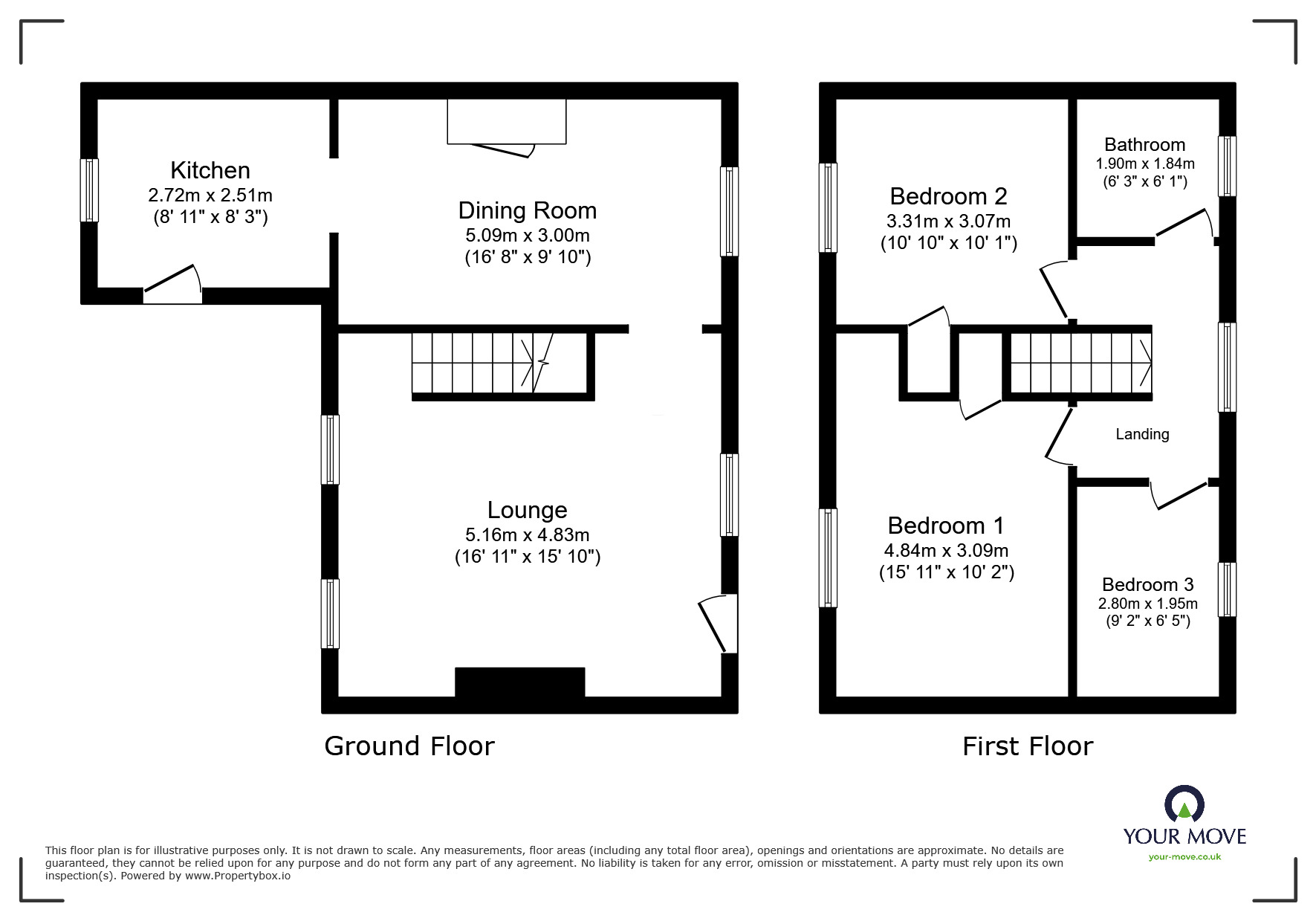 Floorplan of 3 bedroom Semi Detached House to rent, Wigton, Cumbria, CA7