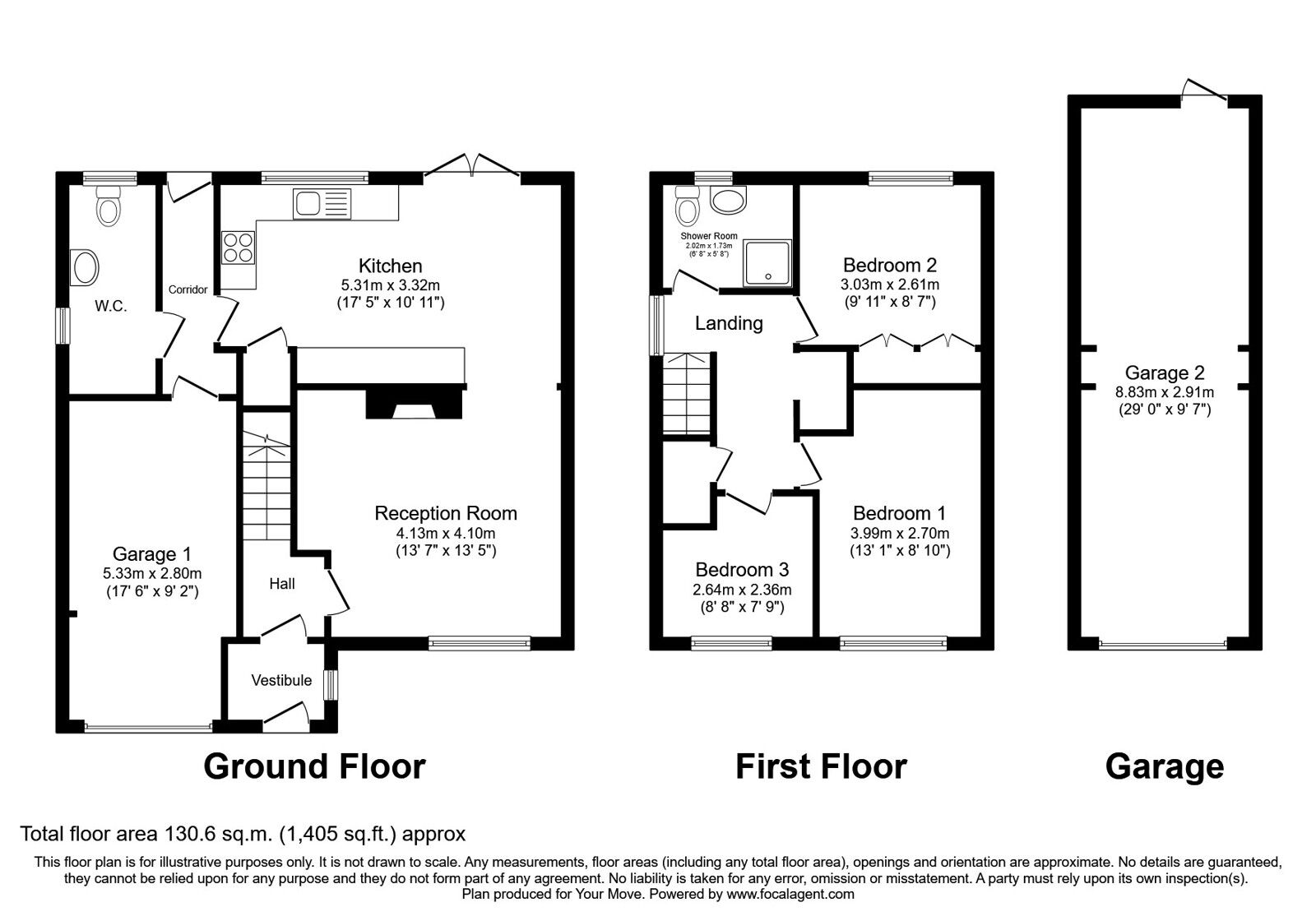 Floorplan of 3 bedroom Detached House for sale, Primrose Bank, Wigton, Cumbria, CA7