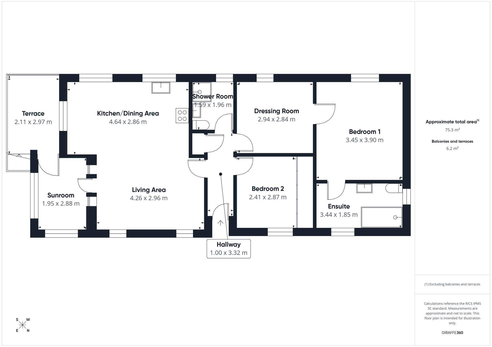 Floorplan of 2 bedroom Detached Property for sale, Moota, Cockermouth, Cumbria, CA13