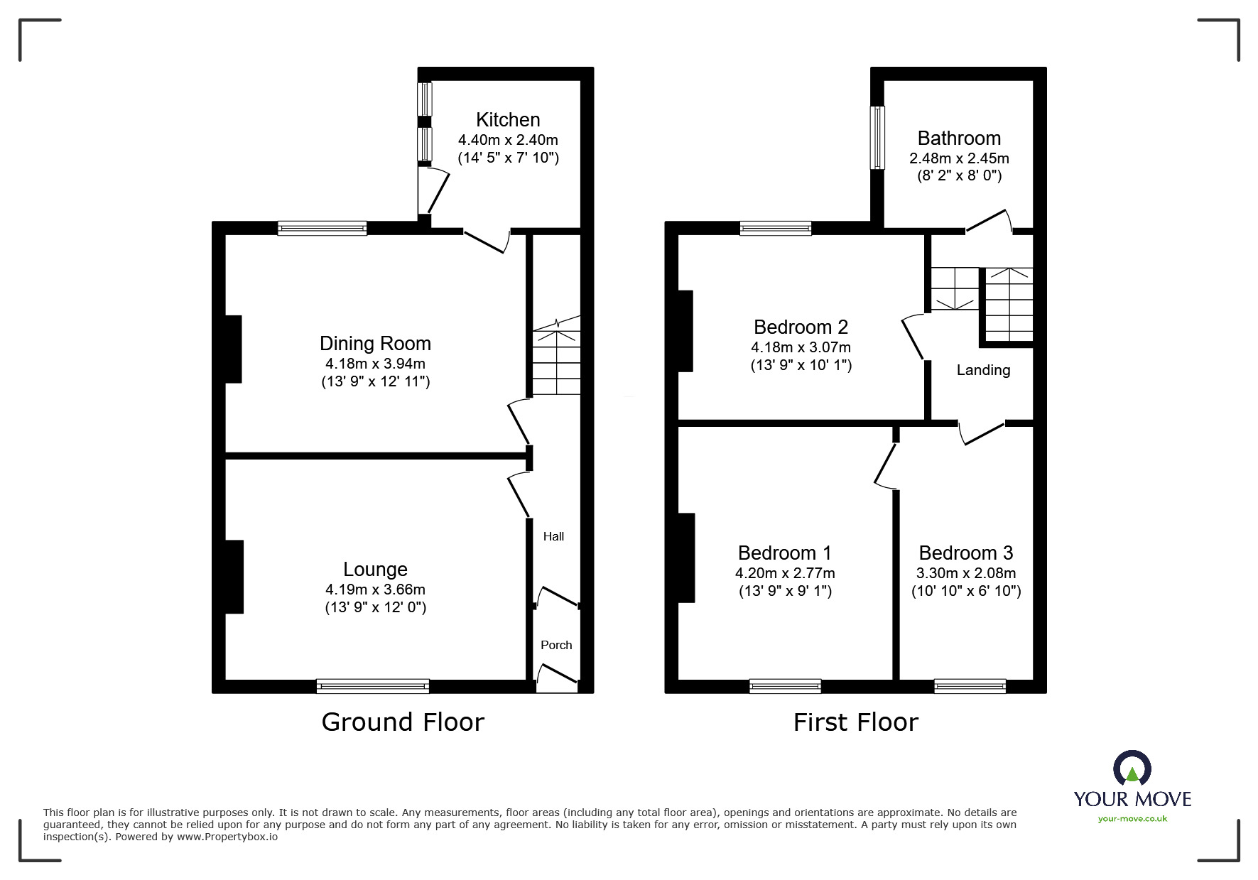 Floorplan of 3 bedroom Mid Terrace House to rent, Wampool Street, Silloth, Cumbria, CA7