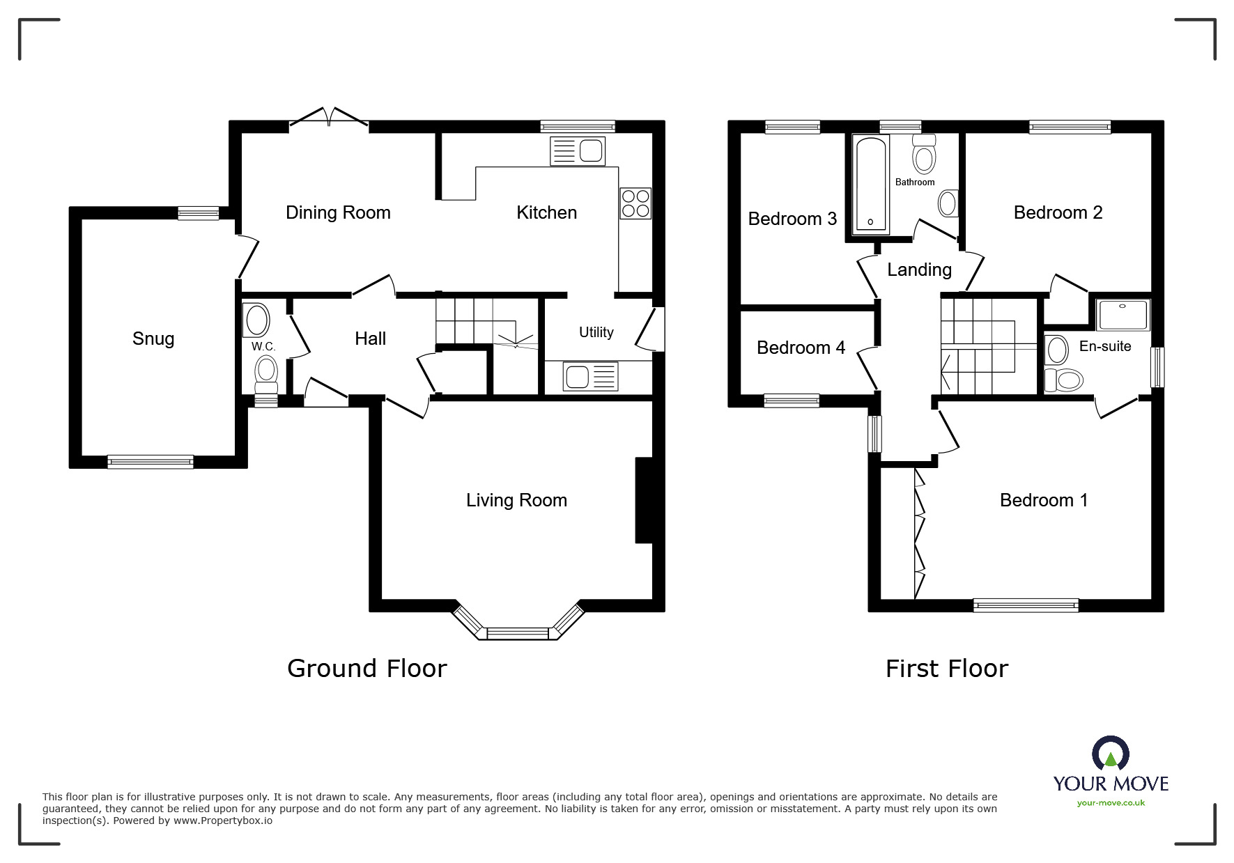 Floorplan of 4 bedroom Detached House for sale, Standingstone Heights, Wigton, Cumbria, CA7