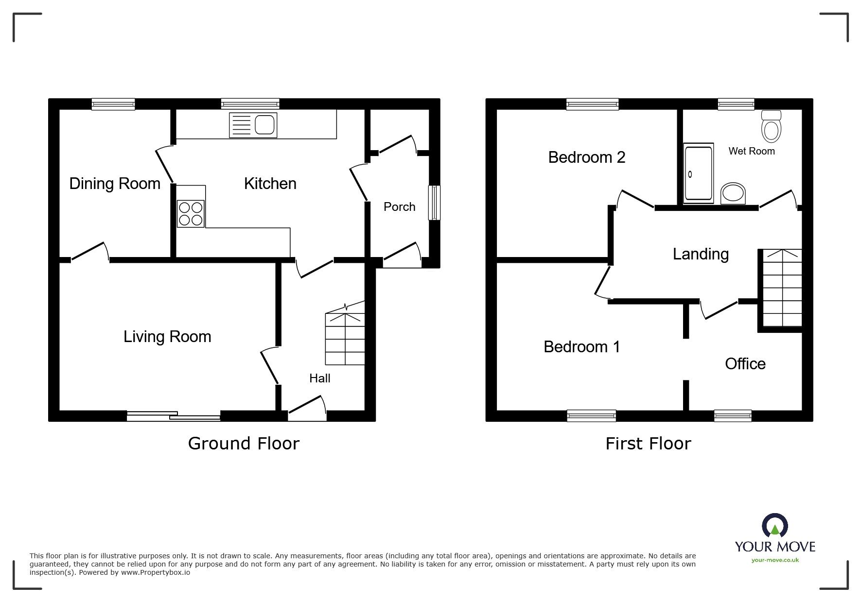 Floorplan of 3 bedroom Semi Detached House for sale, Ireby, Wigton, Cumbria, CA7