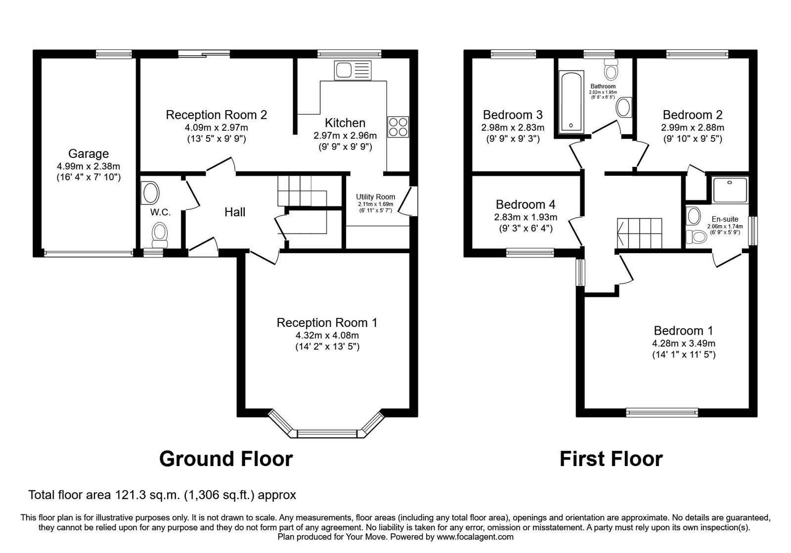 Floorplan of 4 bedroom Detached House for sale, Standingstone Heights, Wigton, Cumbria, CA7