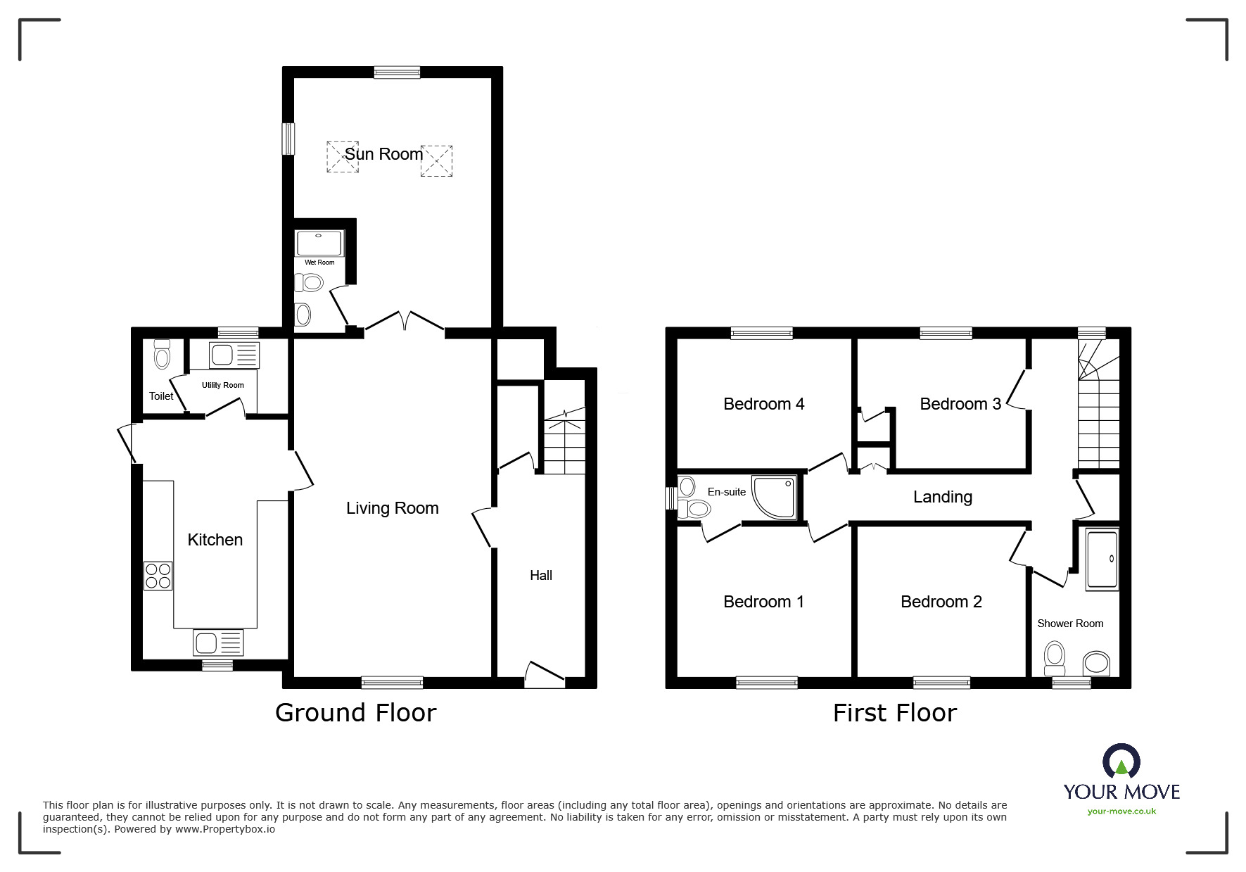 Floorplan of 4 bedroom Semi Detached House for sale, Hesket Newmarket, Wigton, Cumbria, CA7