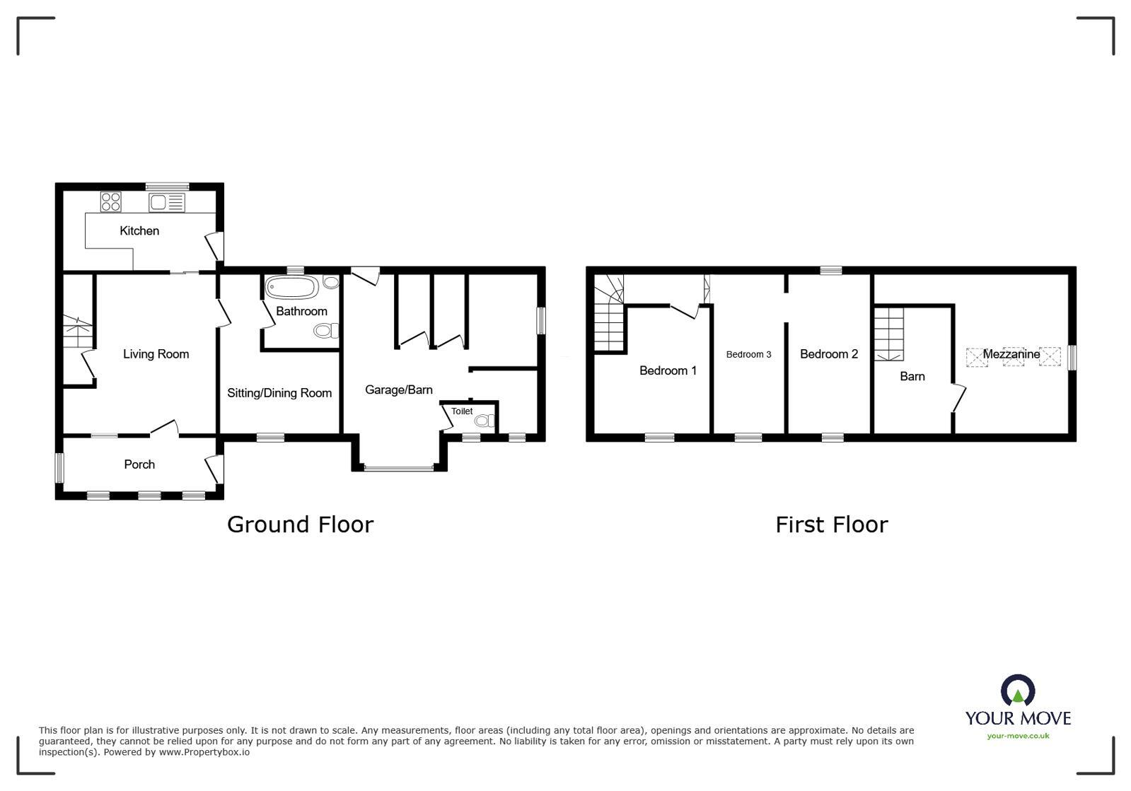 Floorplan of 3 bedroom End Terrace House for sale, Micklethwaite, Wigton, Cumbria, CA7