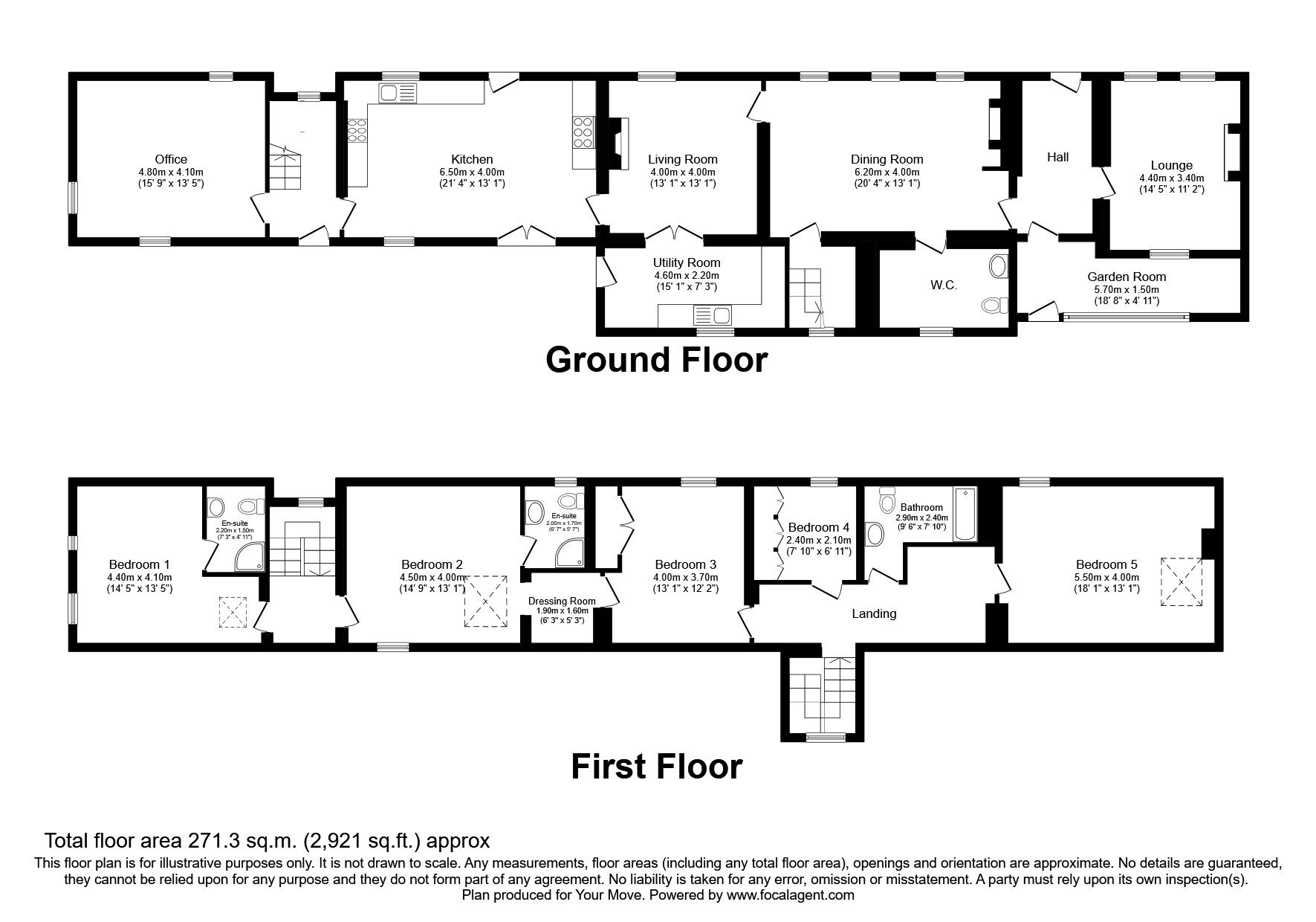 Floorplan of 5 bedroom Detached House for sale, Boltongate, Wigton, Cumbria, CA7