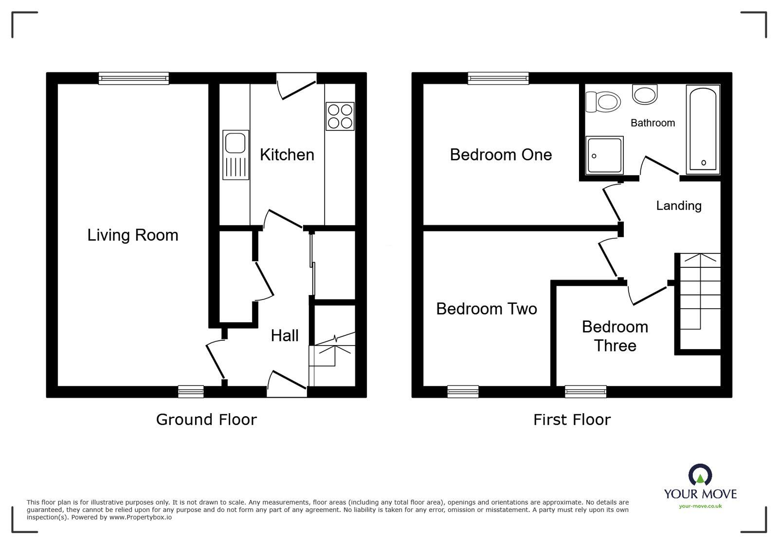 Floorplan of 3 bedroom Mid Terrace House to rent, Dundraw, Wigton, Cumbria, CA7