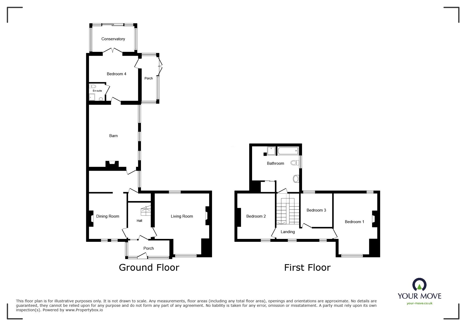 Floorplan of 4 bedroom Detached House for sale, Blitterlees, Silloth, Cumbria, CA7