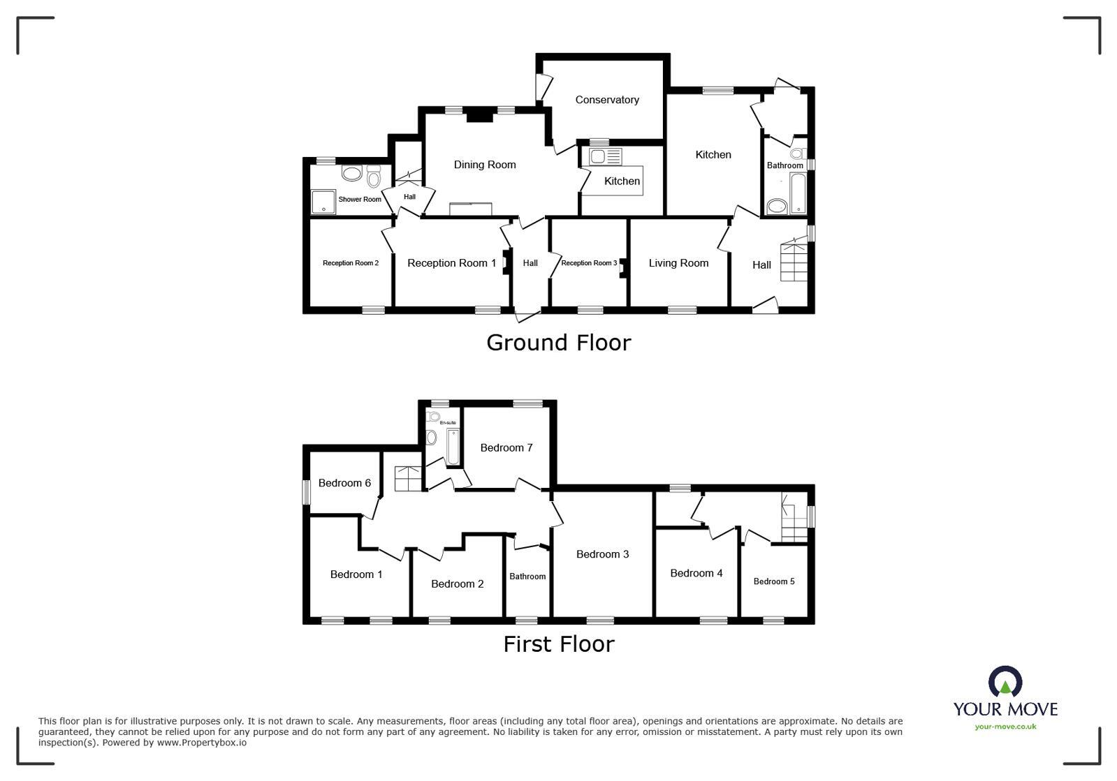Floorplan of 8 bedroom Semi Detached House for sale, Waverton, Wigton, Cumbria, CA7