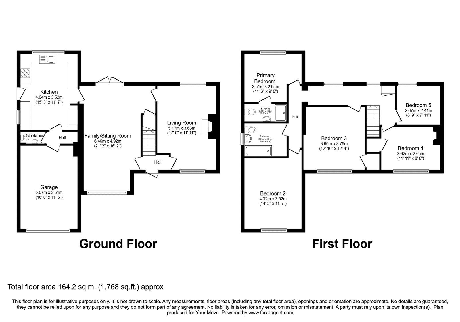Floorplan of 5 bedroom Semi Detached House for sale, West Winds, Burgh-by-Sands, Cumbria, CA5