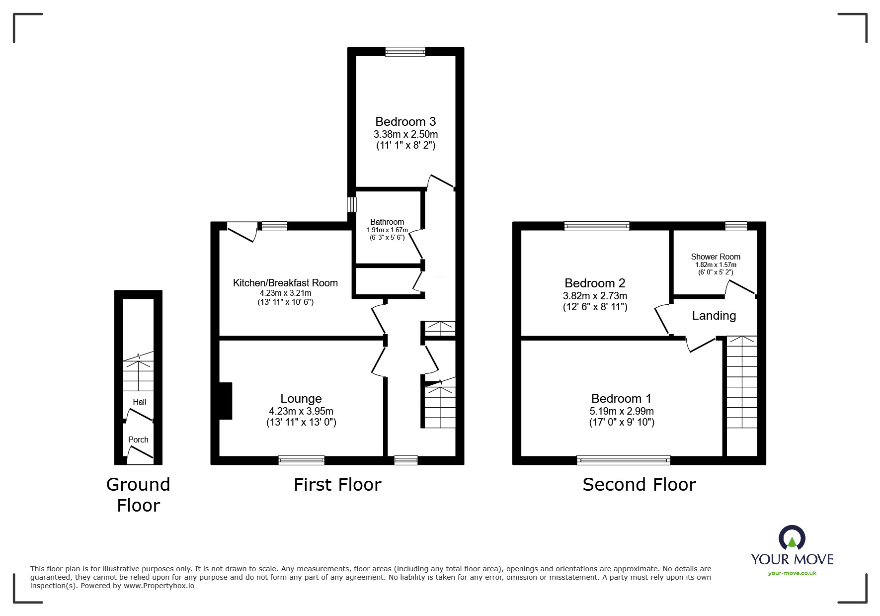 Floorplan of 3 bedroom Flat to rent, Church Terrace, Silloth, Cumbria, CA7