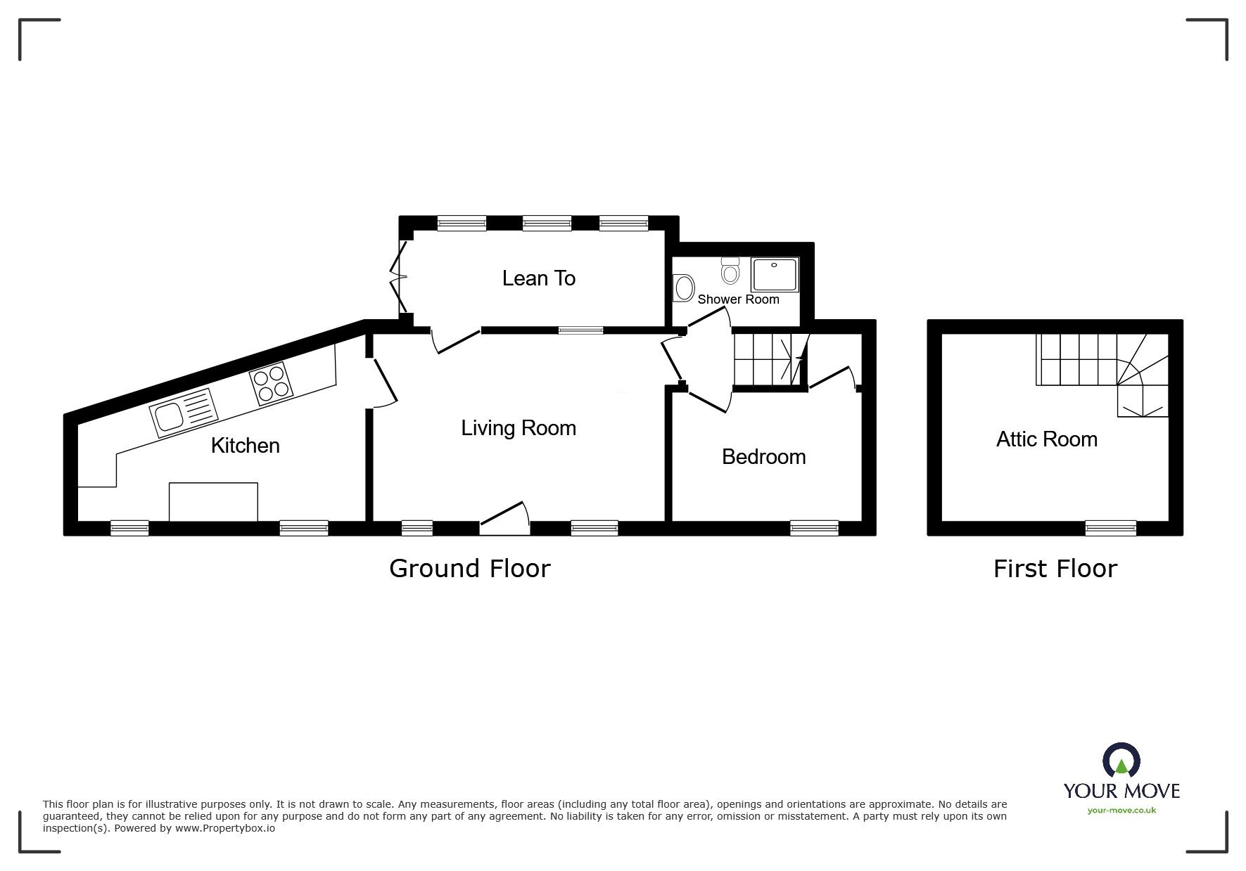 Floorplan of 2 bedroom End Terrace House for sale, Lawson Street, Aspatria, Cumbria, CA7