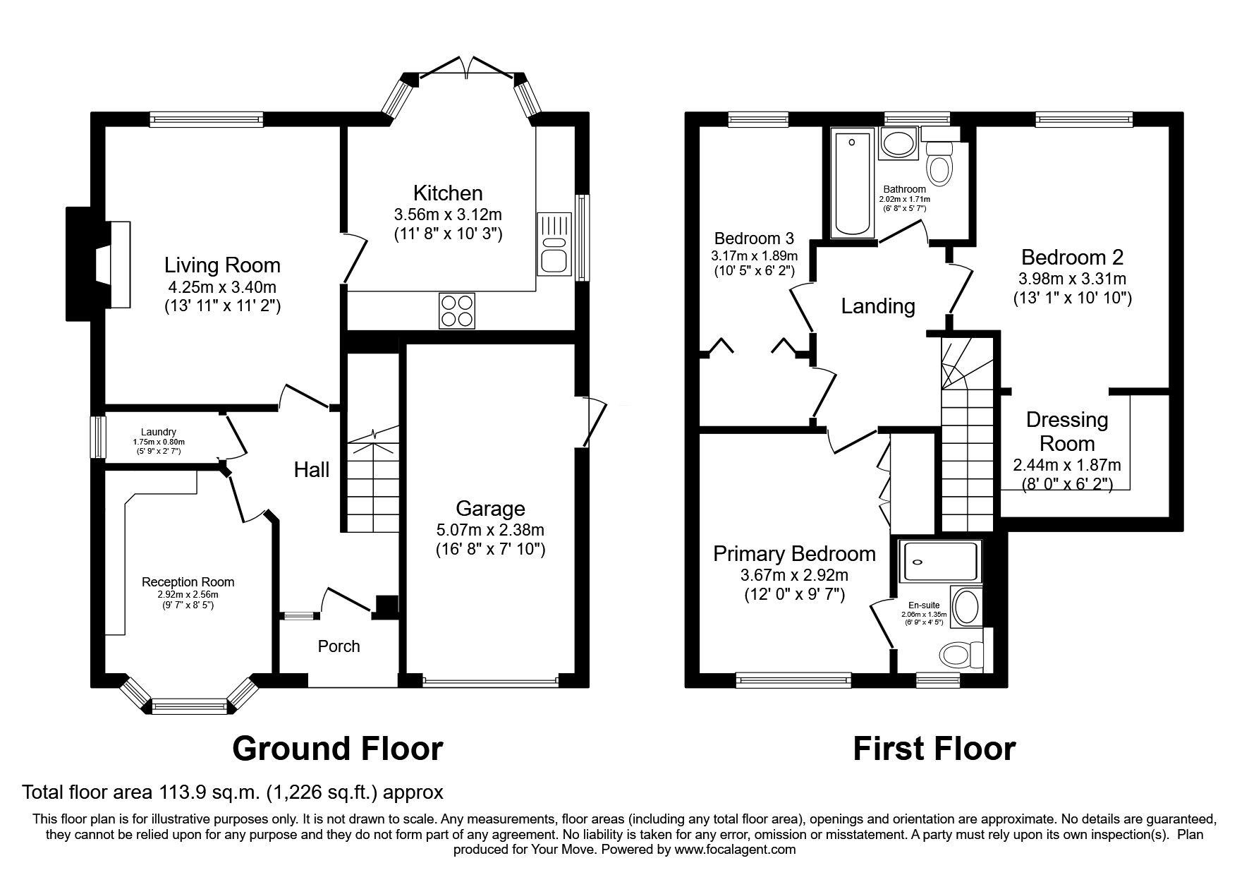 Floorplan of 3 bedroom Detached House for sale, Scholars Green, Wigton, Cumbria, CA7