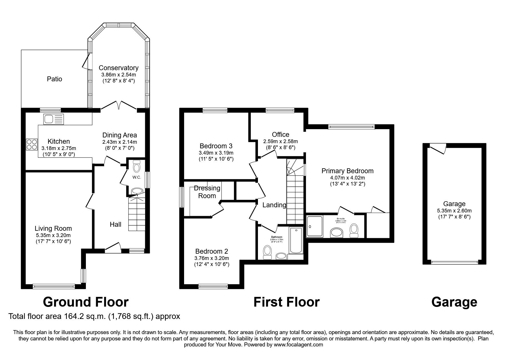 Floorplan of 3 bedroom Detached House for sale, Scholars Green, Wigton, Cumbria, CA7