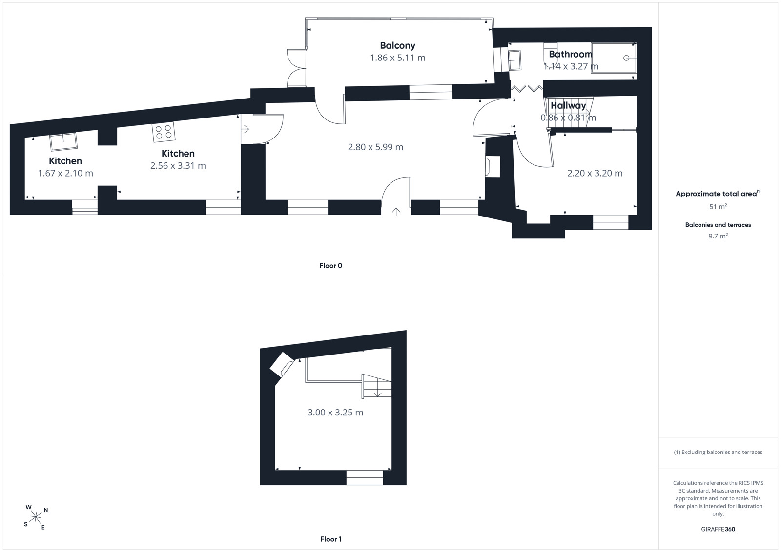 Floorplan of 1 bedroom End Terrace House to rent, Lawson Street, Aspatria, Cumbria, CA7