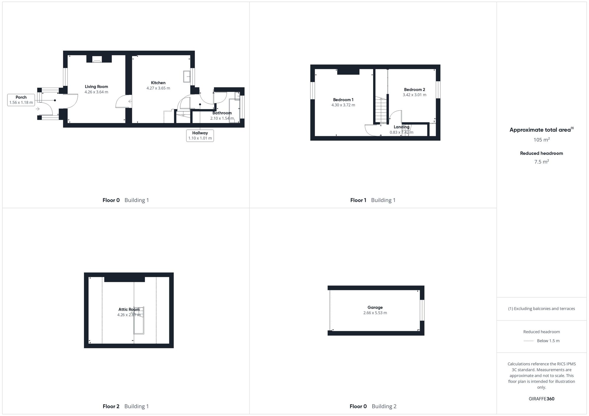 Floorplan of 2 bedroom Mid Terrace House for sale, Arkleby Road, Aspatria, Cumbria, CA7