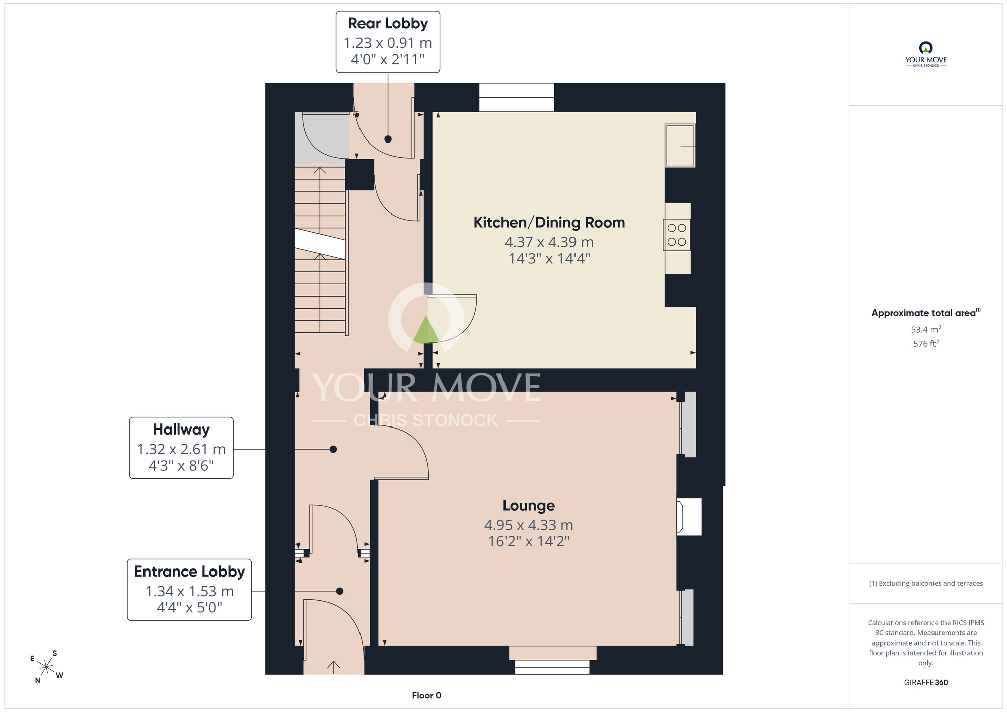 Floorplan of 4 bedroom Mid Terrace House for sale, Woodbine Place, Gateshead, NE8