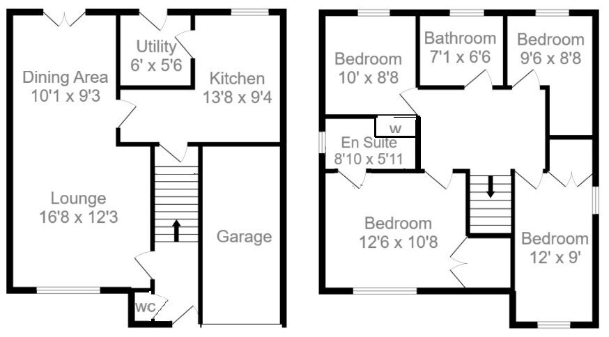 Floorplan of 4 bedroom Detached House for sale, Paddock Drive, Carluke, South Lanarkshire, ML8