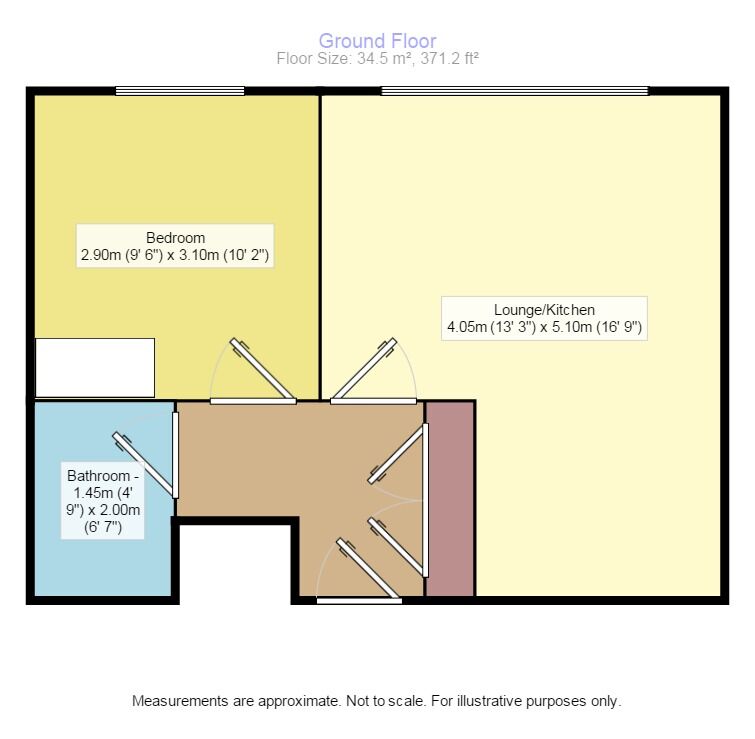 Floorplan of 1 bedroom  Flat to rent, Stafford Road, Croydon, CR0