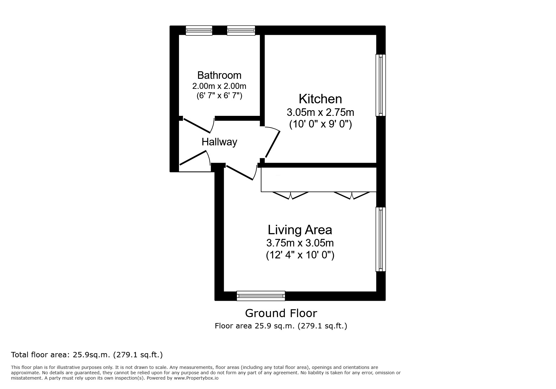 Floorplan of Flat for sale, Leigham Court Clyde Road, Surrey, SM6