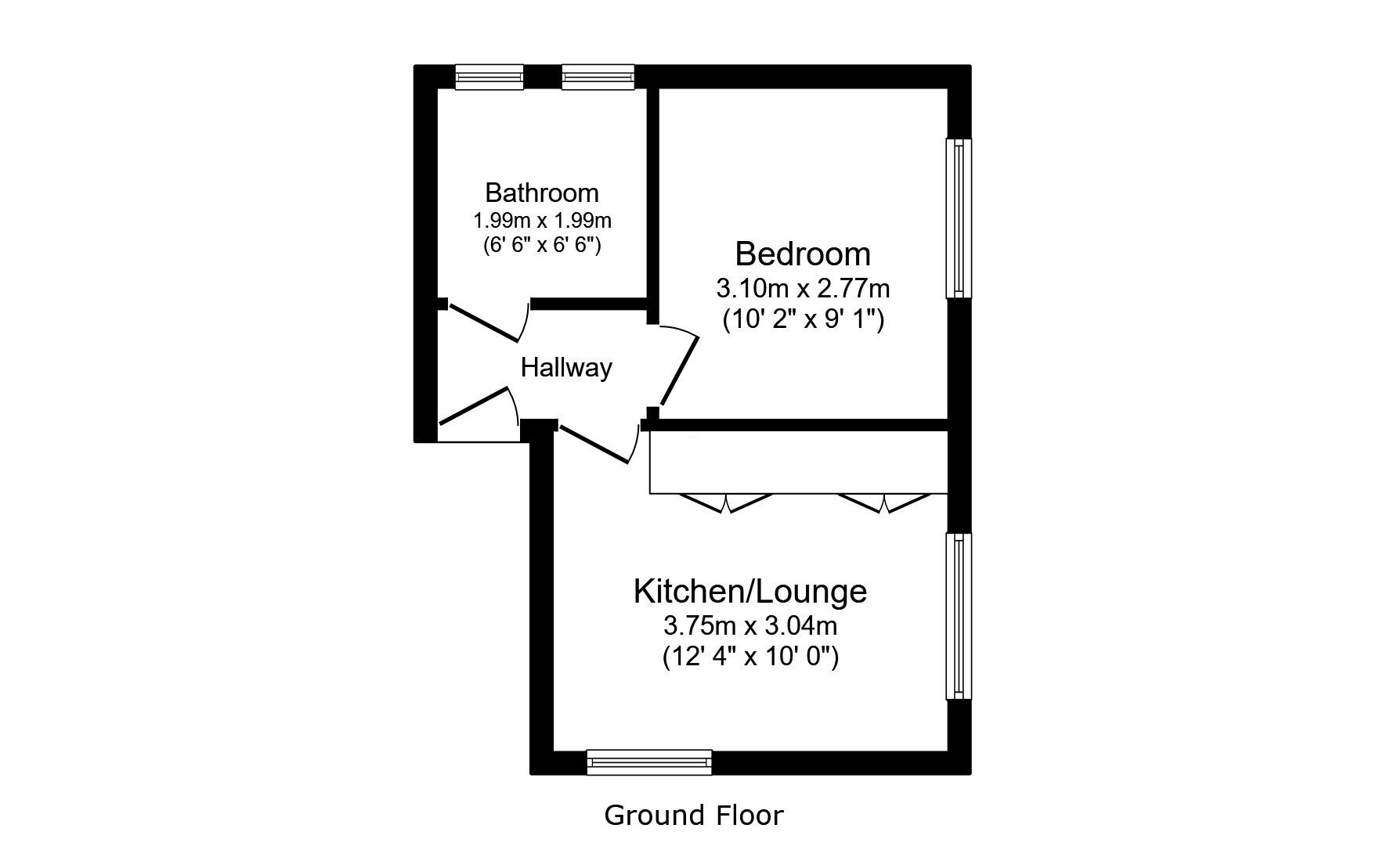 Floorplan of Flat for sale, Leigham Court Clyde Road, Surrey, SM6
