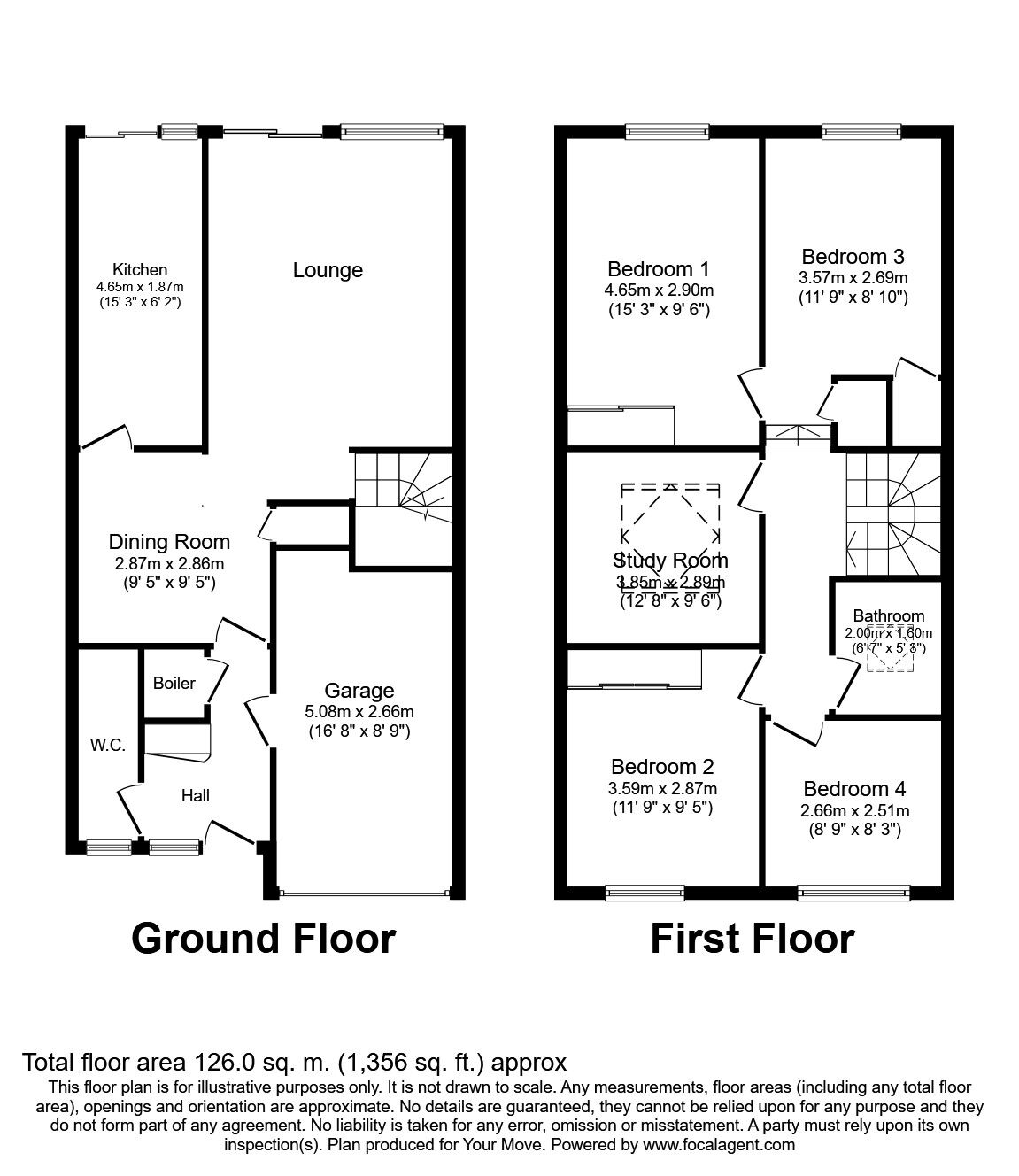 Floorplan of 4 bedroom Mid Terrace House to rent, Caroline Close, Croydon, CR0