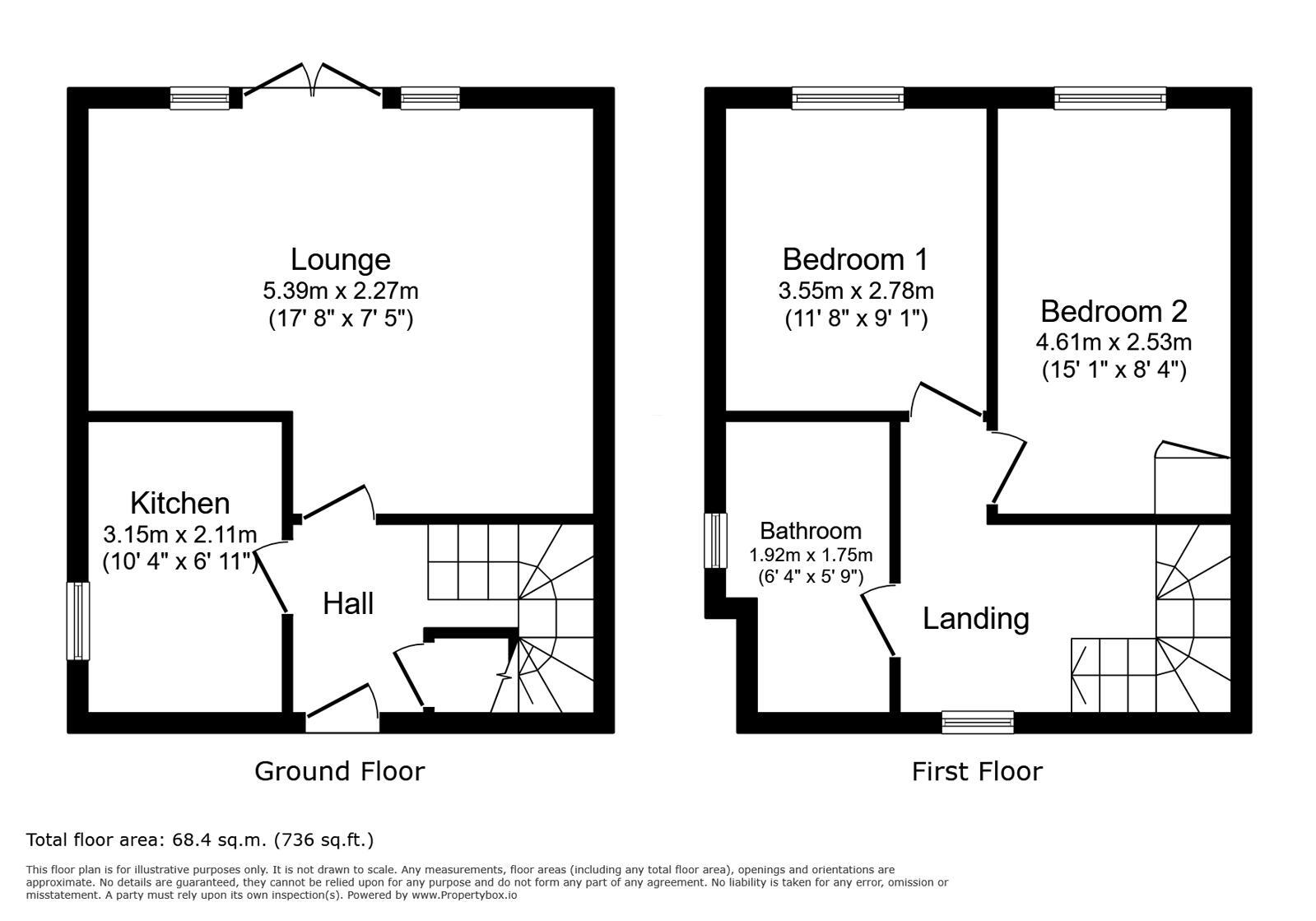 Floorplan of 2 bedroom End Terrace House for sale, Riverside Mews, Bridle Path, Croydon, CR0
