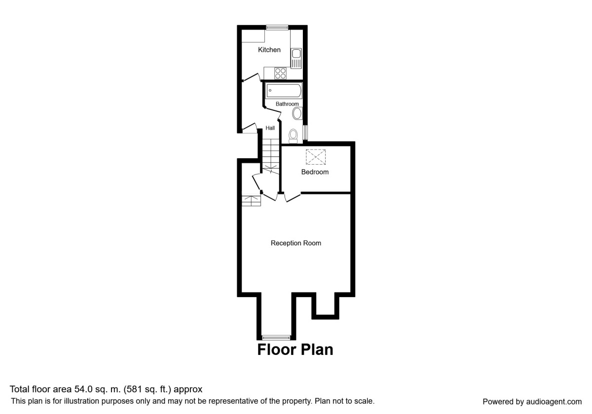 Floorplan of 1 bedroom  Flat for sale, Leigham Court, Clyde Road, Wallington, SM6