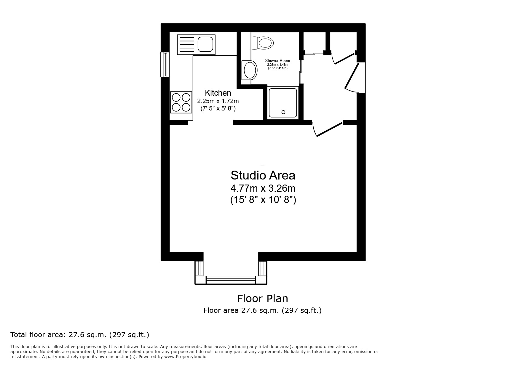Floorplan of  Flat for sale, Foxglove Way, Wallington, SM6