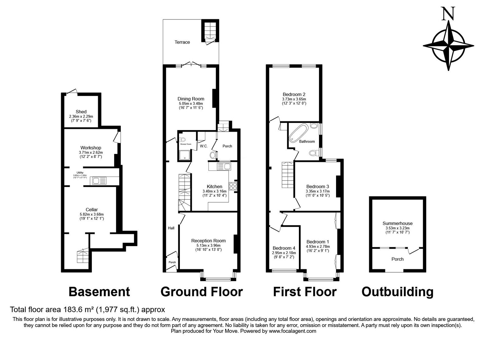 Floorplan of 4 bedroom Semi Detached House for sale, Mayfield Road, South Croydon, CR2
