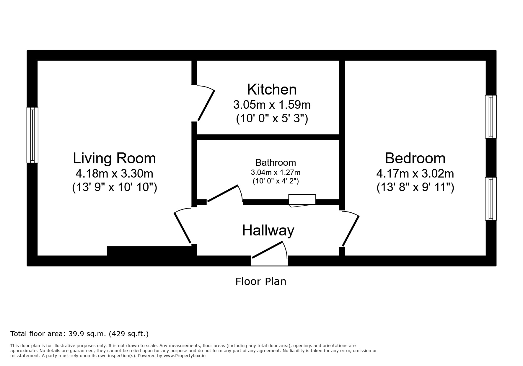 Floorplan of 1 bedroom Flat for sale, Belmont Road, Wallington, SM6