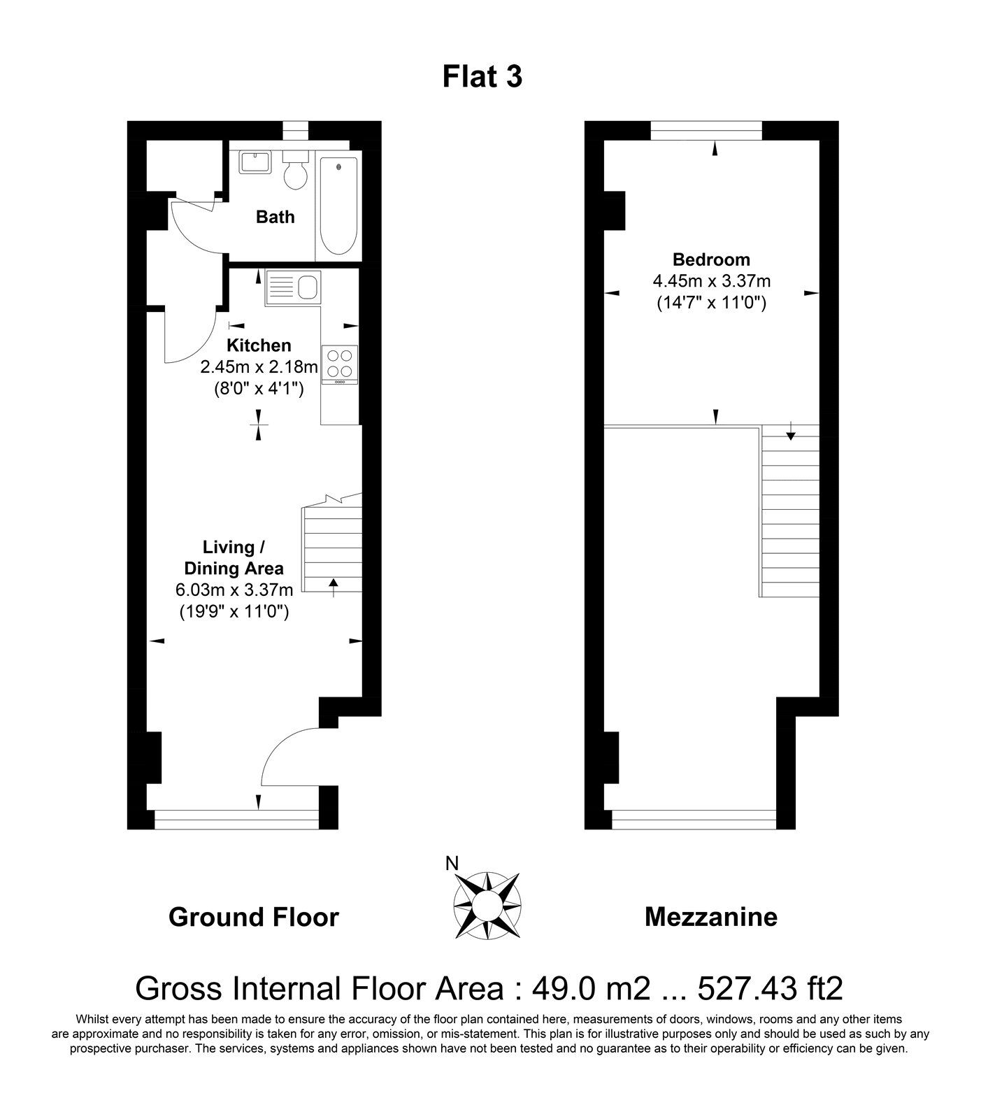 Floorplan of 1 bedroom Flat for sale, Vulcan House, Restmor Way,, Wallington, SM6