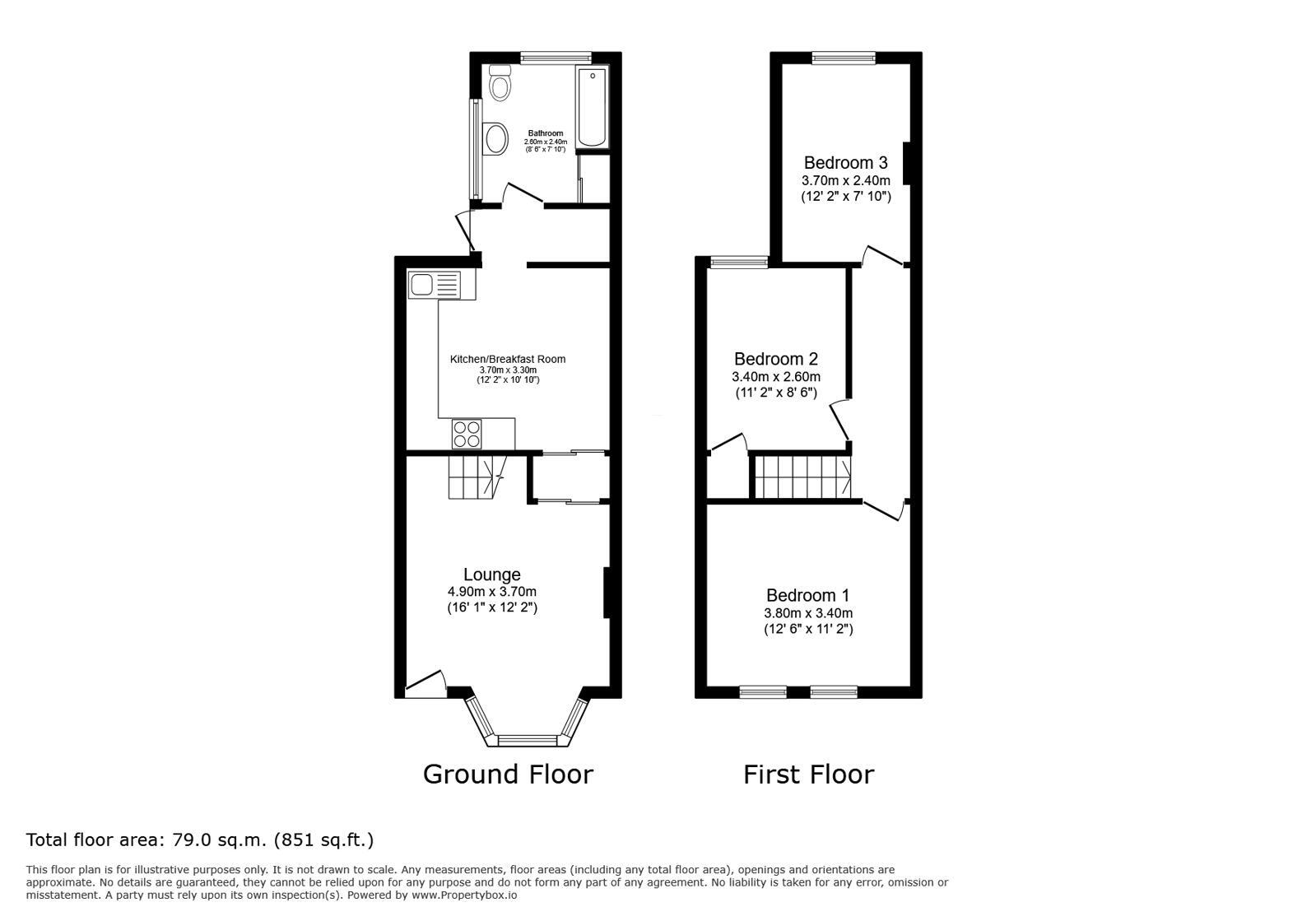 Floorplan of 3 bedroom Mid Terrace House for sale, Beddington Lane, Croydon, CR0