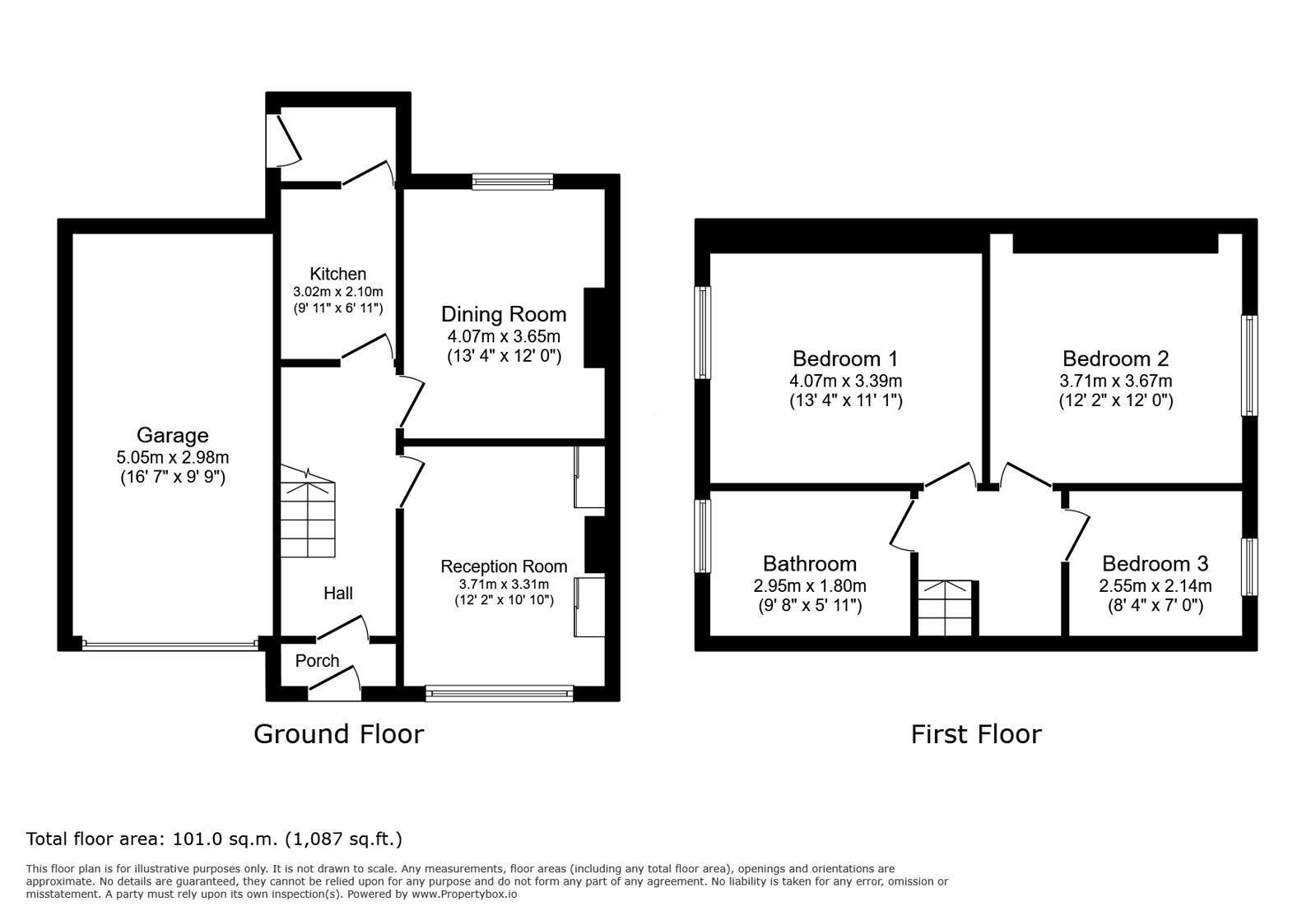 Floorplan of 3 bedroom Semi Detached House for sale, Wordsworth Road, Wallington, SM6