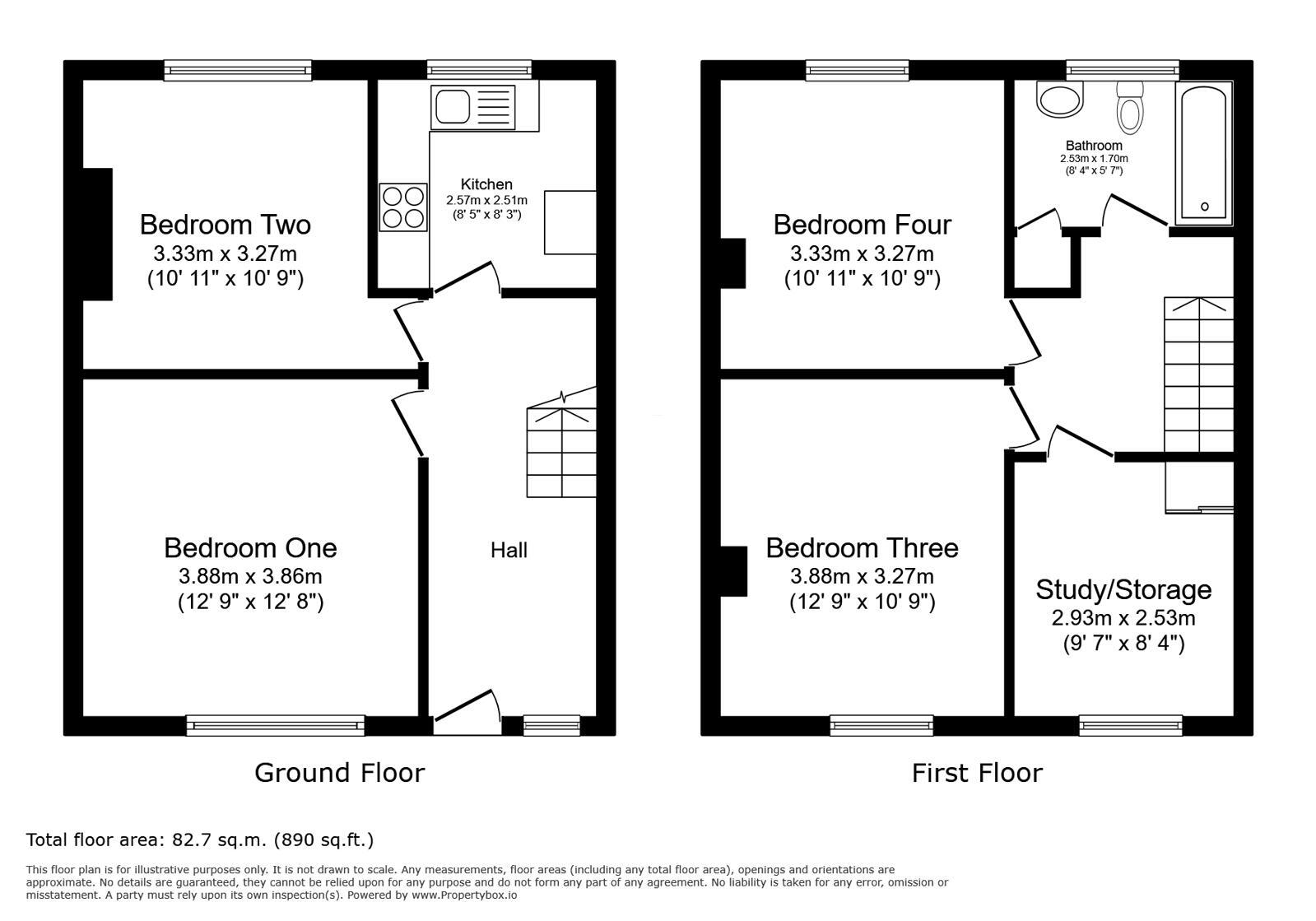 Floorplan of 1 bedroom Property to rent, Old Lodge Lane, Purley, CR8