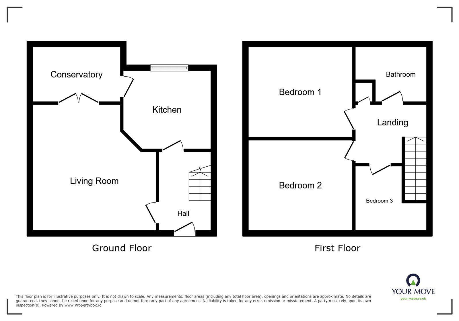 Floorplan of 3 bedroom Semi Detached House for sale, Five Heads Road, Waterlooville, Hampshire, PO8