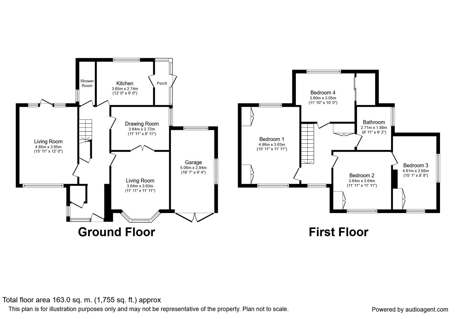 Floorplan of 3 bedroom Detached House for sale, Western Way, Gosport, Hampshire, PO12