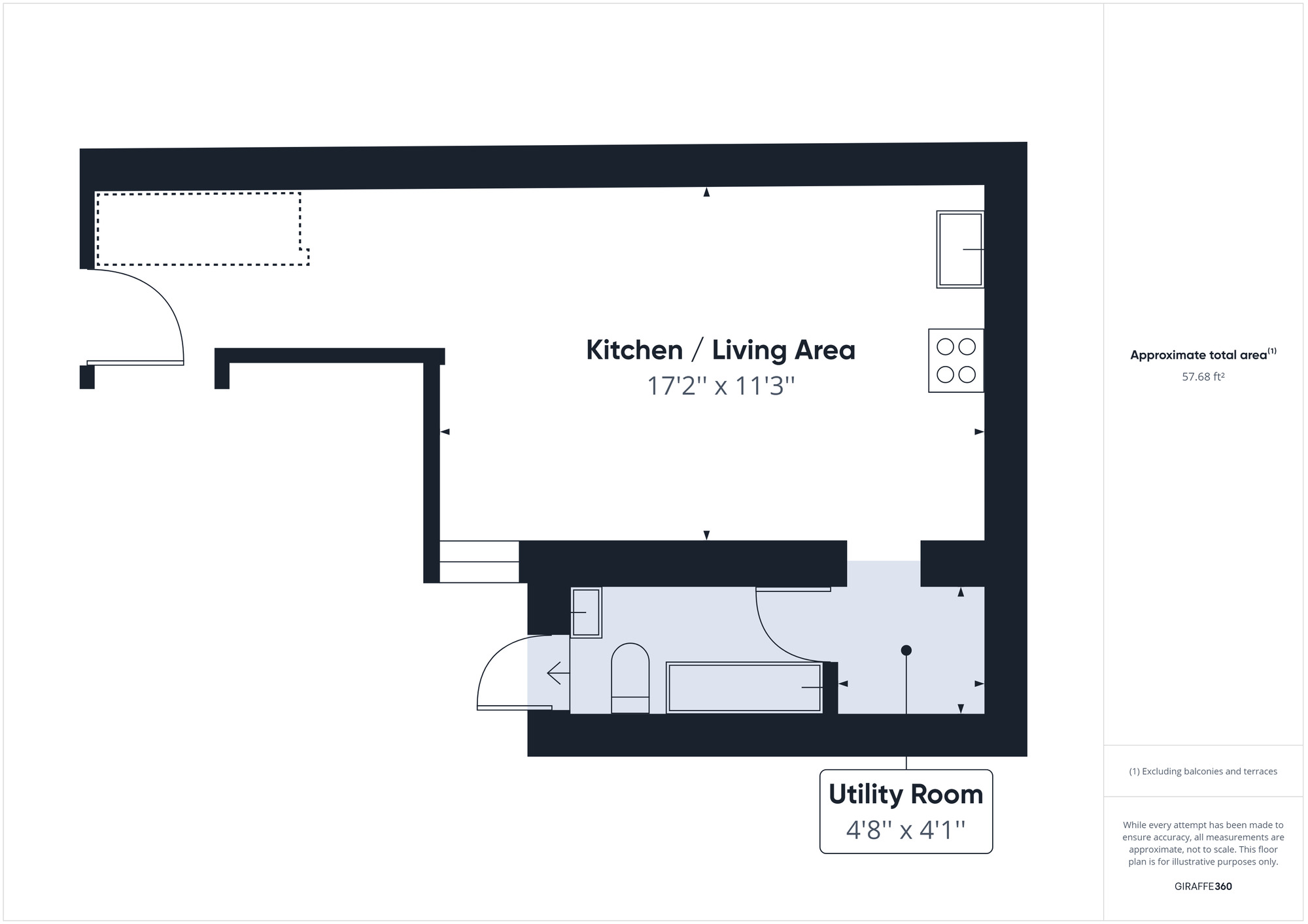 Floorplan of  Flat to rent, Lea Bridge Road, Leyton, London, E10