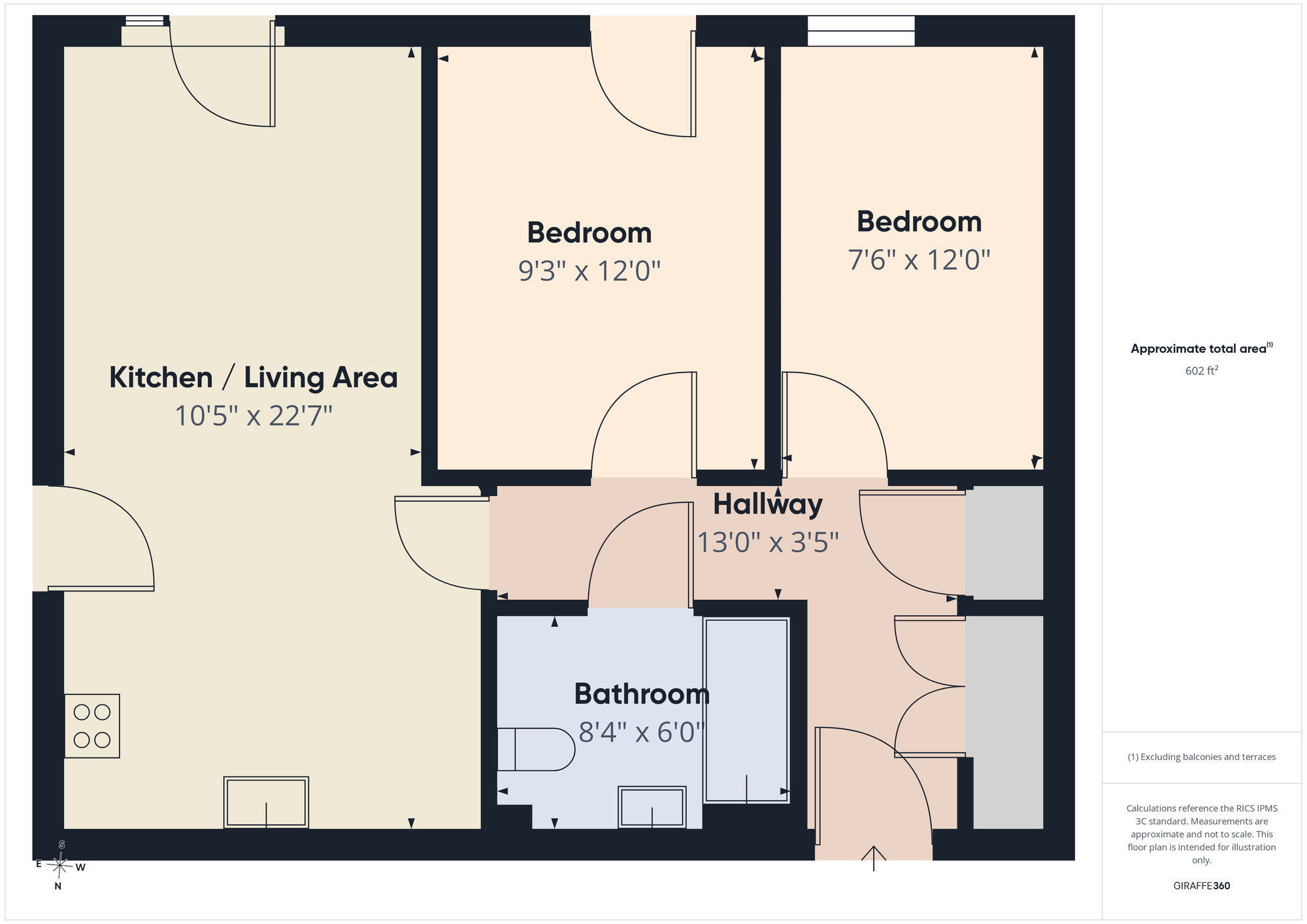 Floorplan of 2 bedroom Flat to rent, Grantham Road, London, E12
