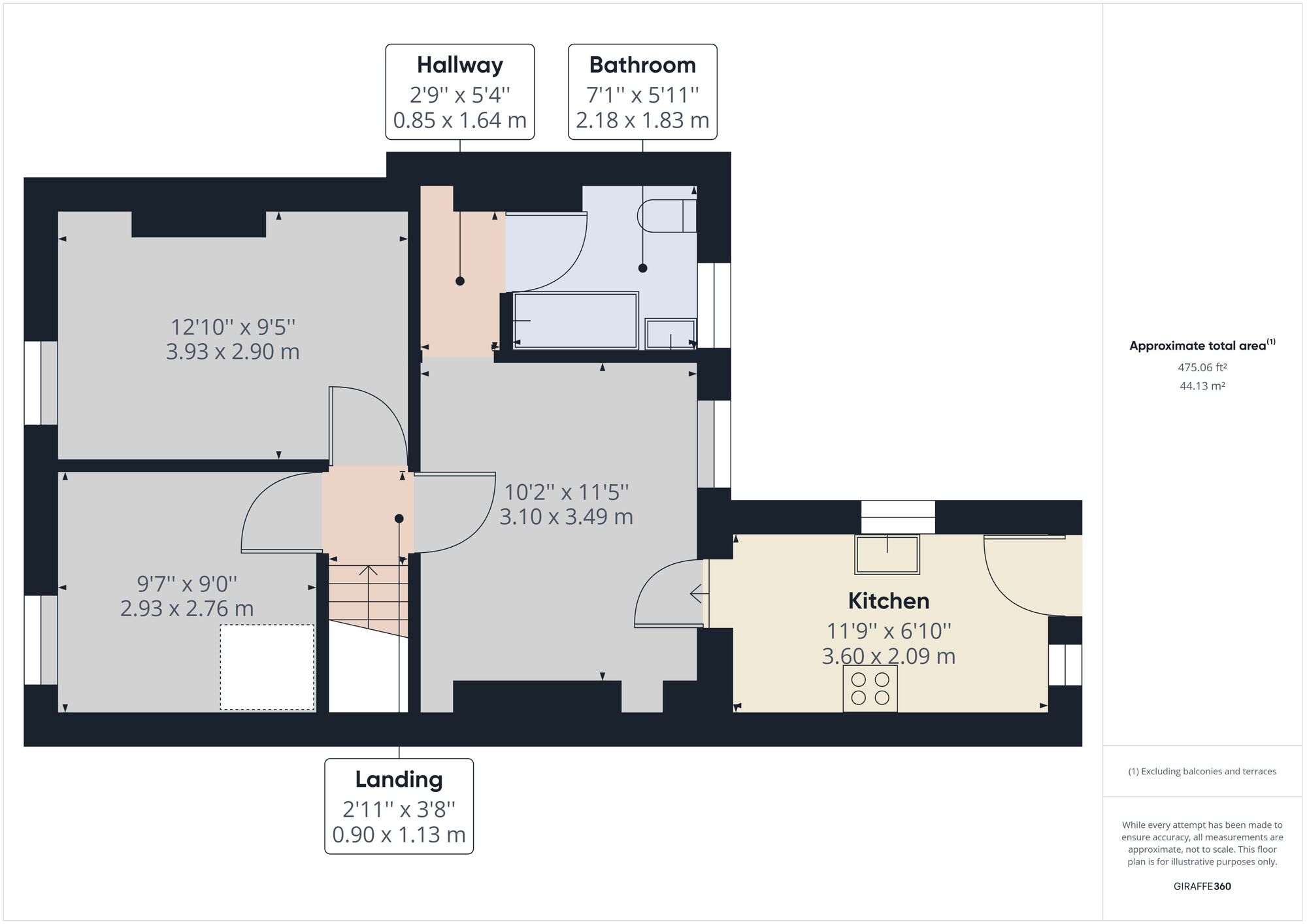 Floorplan of 2 bedroom Flat to rent, Camden Road, Walthamstow,, London,, E17