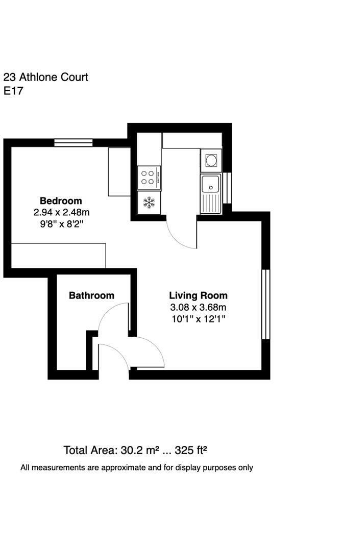 Floorplan of 1 bedroom  Flat to rent, Stocksfield Road, Walthamstow, E17
