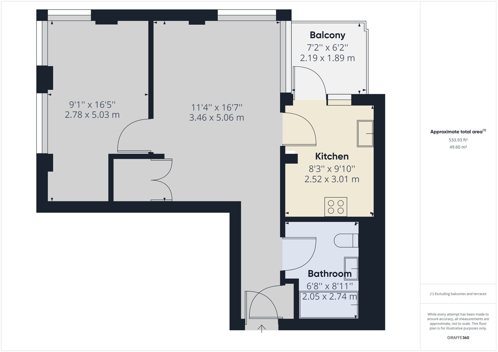 Floorplan of 1 bedroom  Flat to rent, Upton Lane, Forest Gate, London, E7