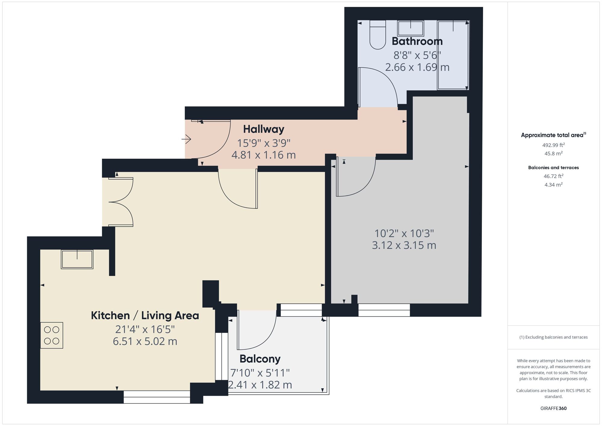 Floorplan of 1 bedroom  Flat to rent, Upton Lane, Forest Gate, London, E7