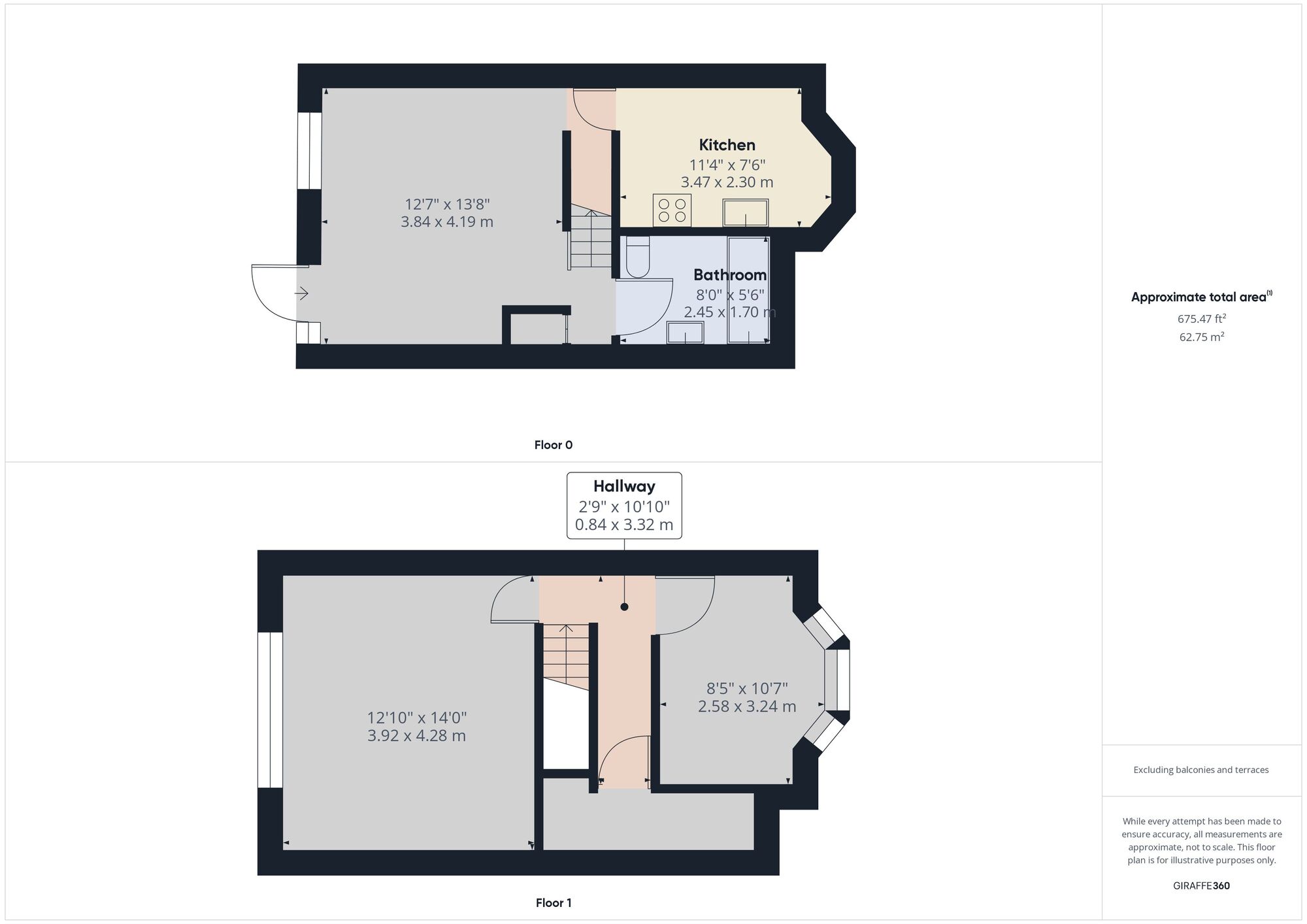 Floorplan of 2 bedroom Flat to rent, Queens Road, Walthamstow, London, E17