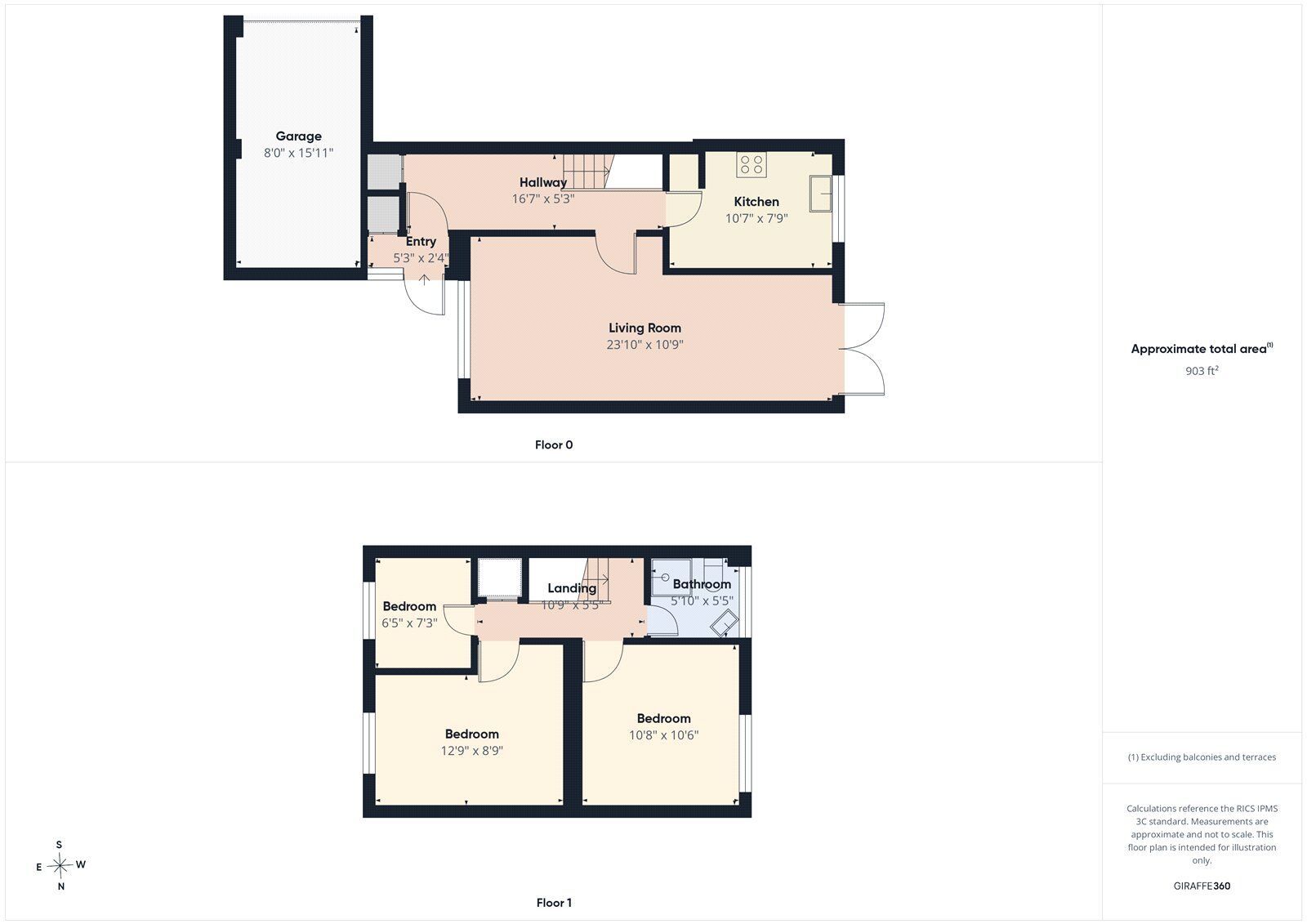 Floorplan of 3 bedroom Mid Terrace House for sale, Atlas Road, London, E13