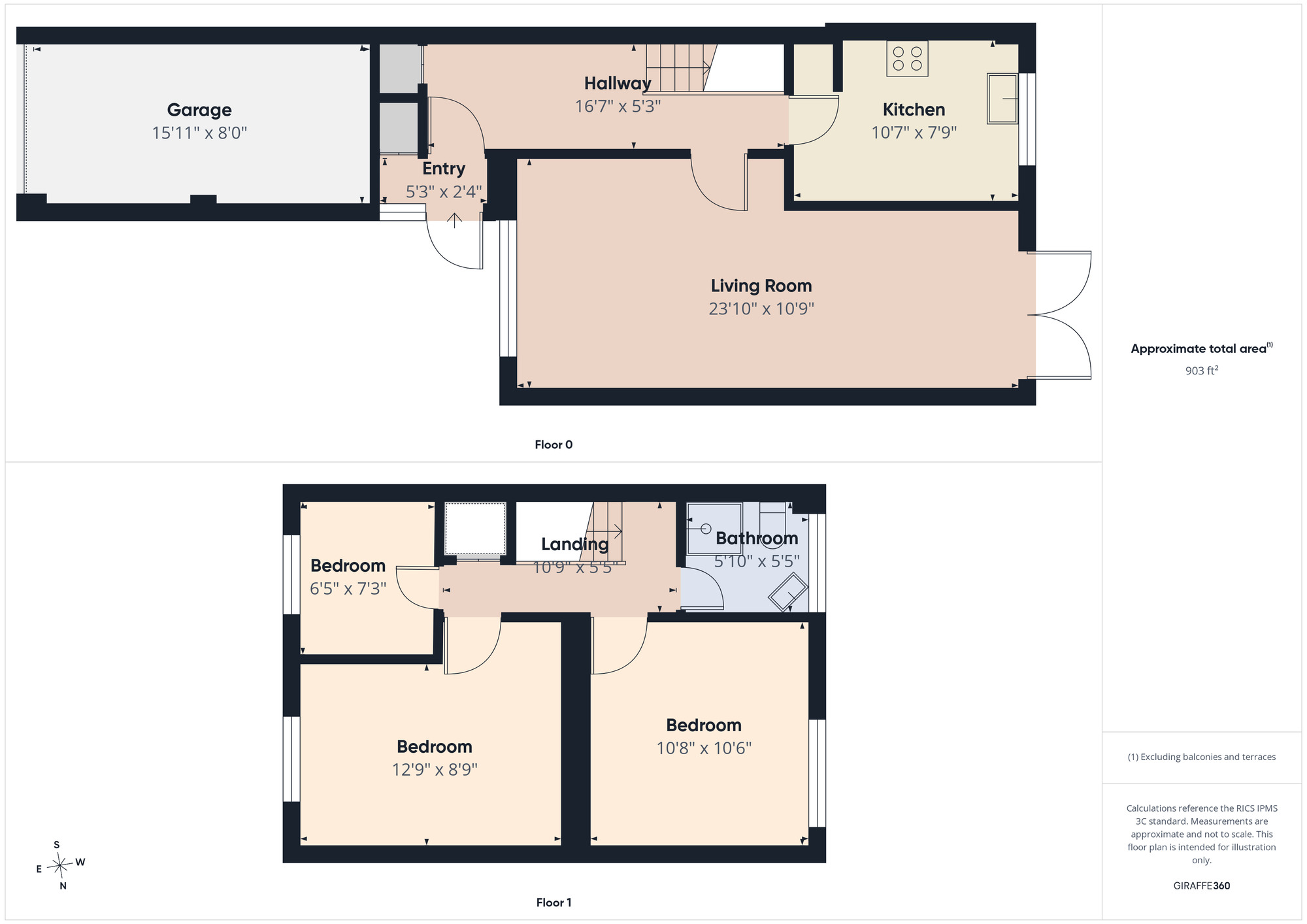 Floorplan of 3 bedroom Mid Terrace House for sale, Atlas Road, London, E13