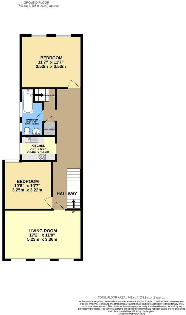 Floorplan of 2 bedroom Flat to rent, Forest Road, Walthamstow, London, E17