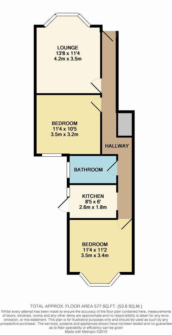 Floorplan of 2 bedroom  Flat to rent, Edward Road, Walthamstow, E17